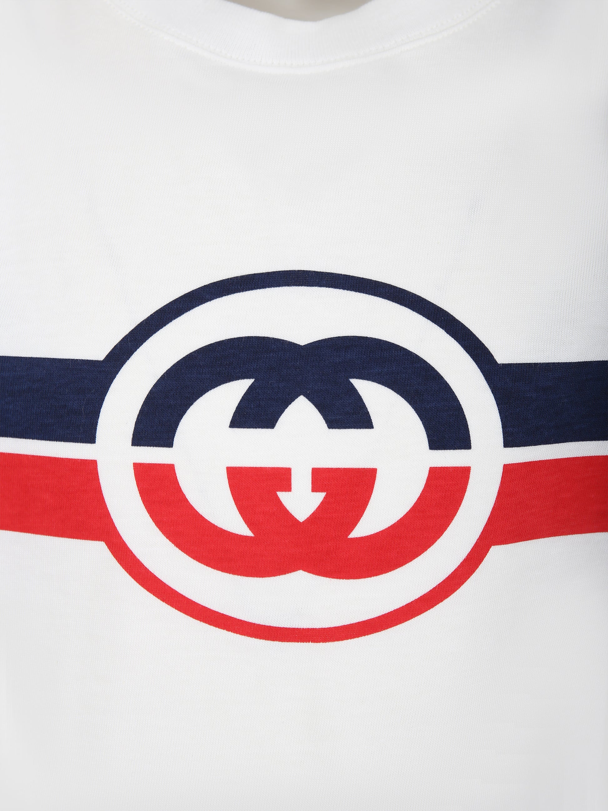 T-shirt bianca per bambino con logo,Gucci Kids,575114 XJF6L 9337