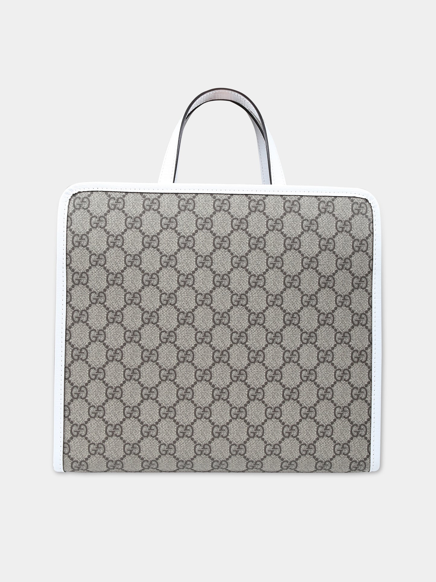 Borsa marrone per bambina con stampa,Gucci Kids,605614 FAC0H 8649