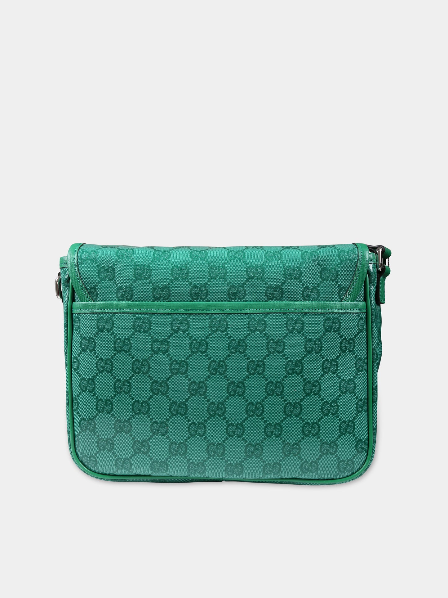 Borsa verde per bambina con motivo GG,Gucci Kids,664145 FAC0O 3727