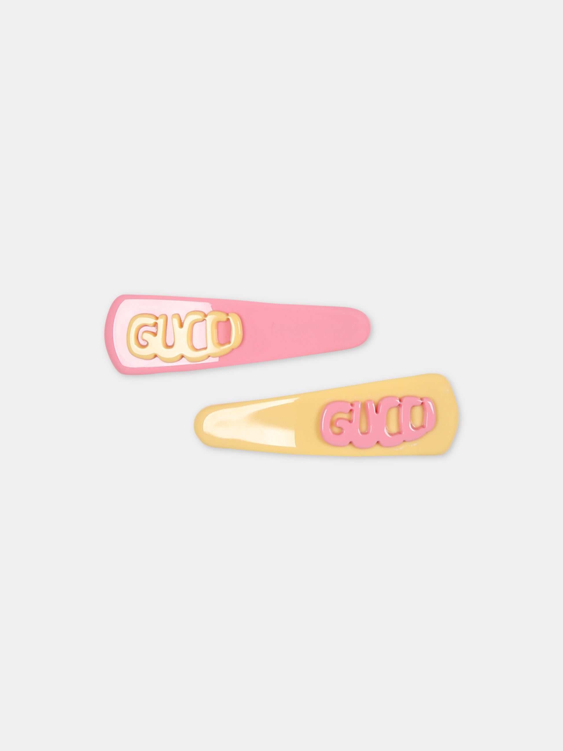 Coppia di fermagli multicolor  per bambina,Gucci Kids,776639 4HH31 5800