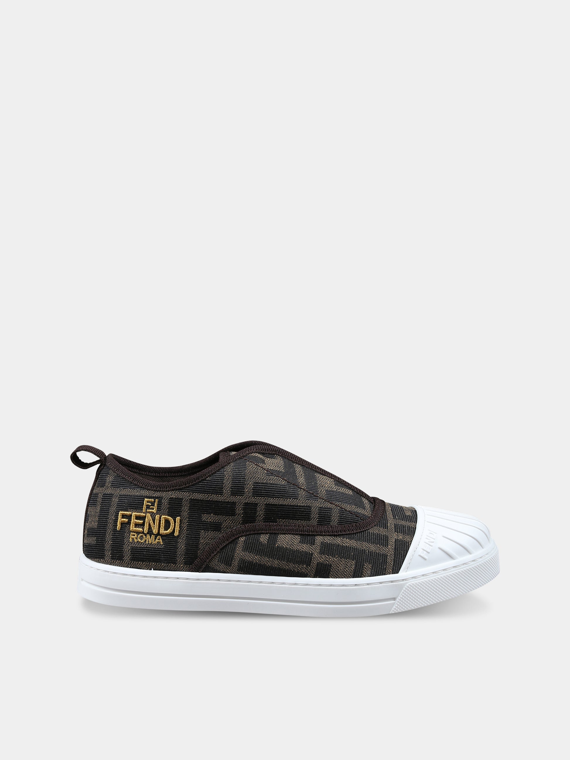 Sneakers per bambini con logo FF all-over,Fendi Kids,JMR462 AJZE F1NJK