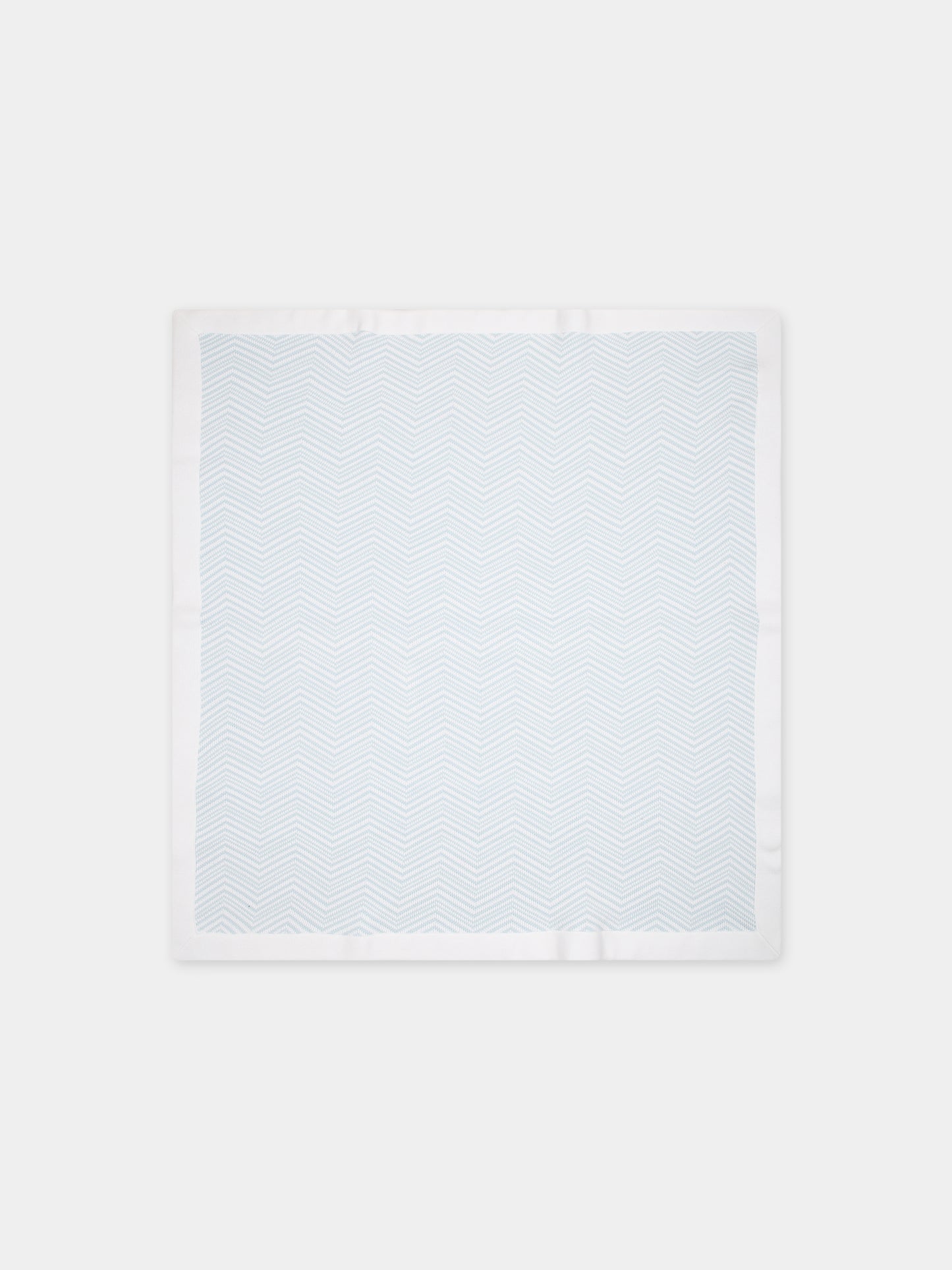 Coperta celeste per neonato con motivo chevron,Missoni,MU0560 X0003 100CE