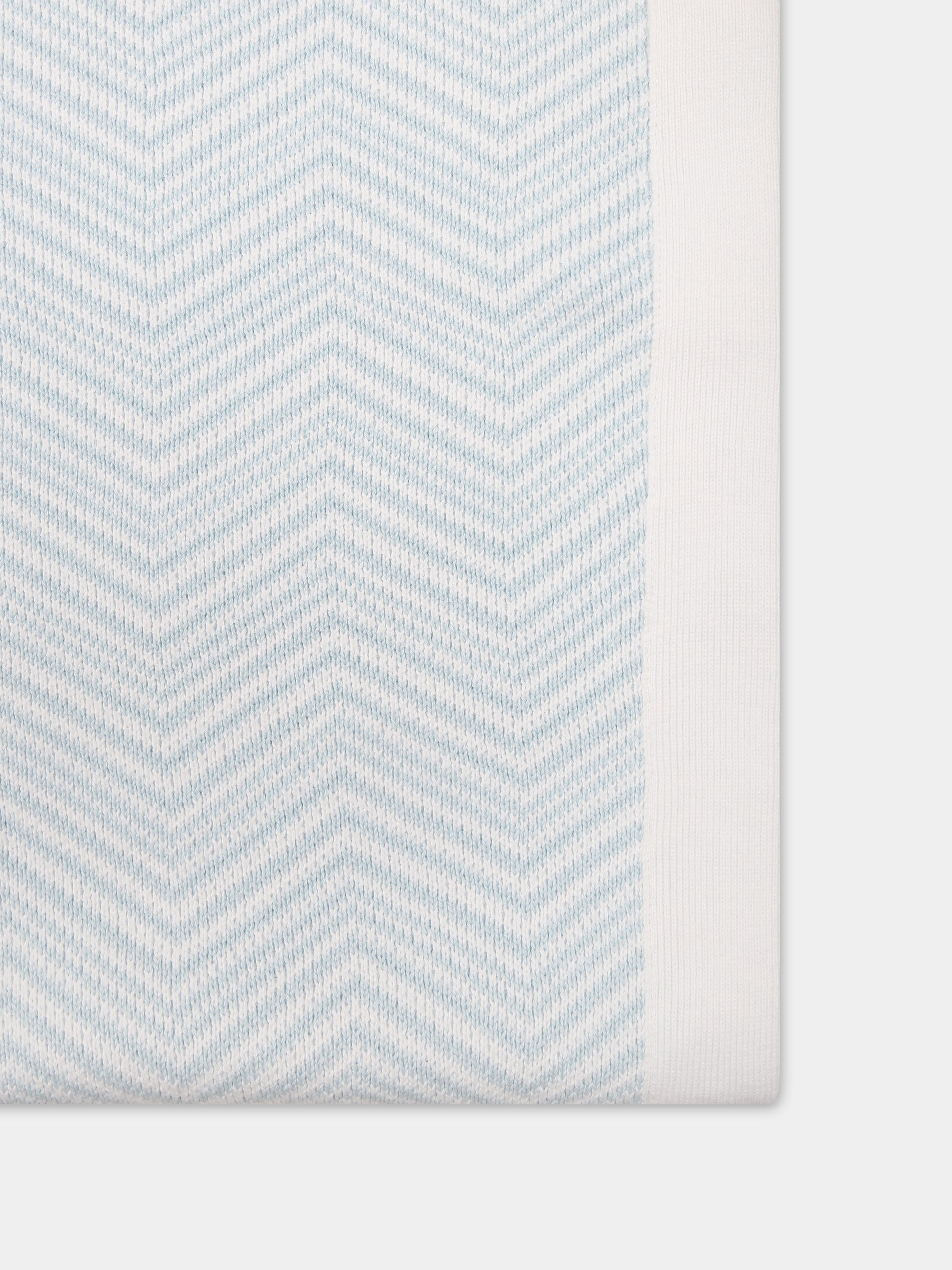 Coperta celeste per neonato con motivo chevron,Missoni,MU0560 X0003 100CE