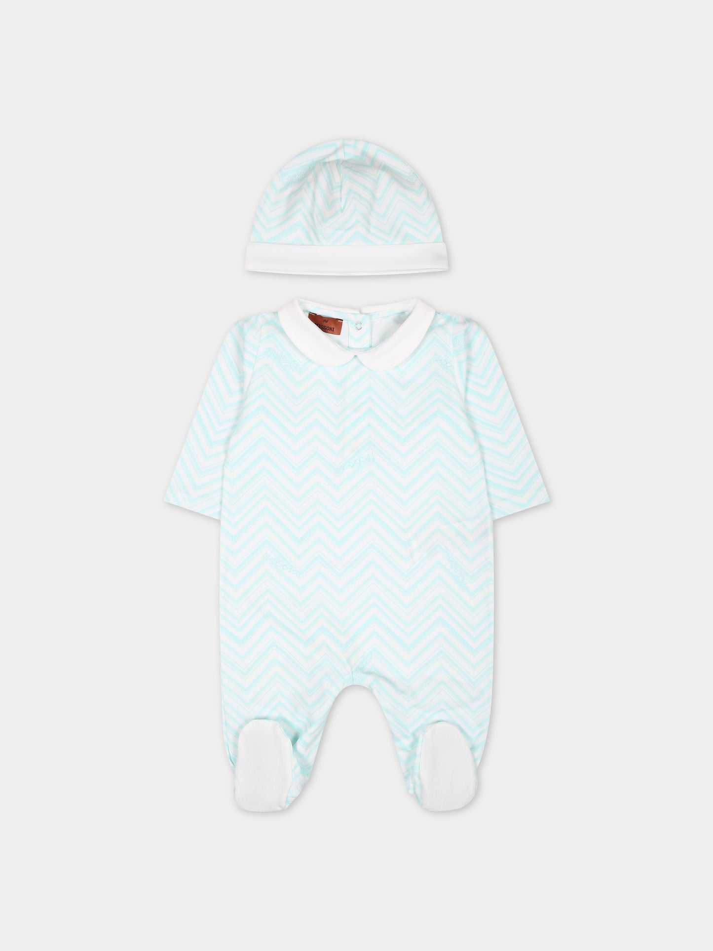 Set tutina verde per neonati,Missoni,MUB510 J0394 100CE