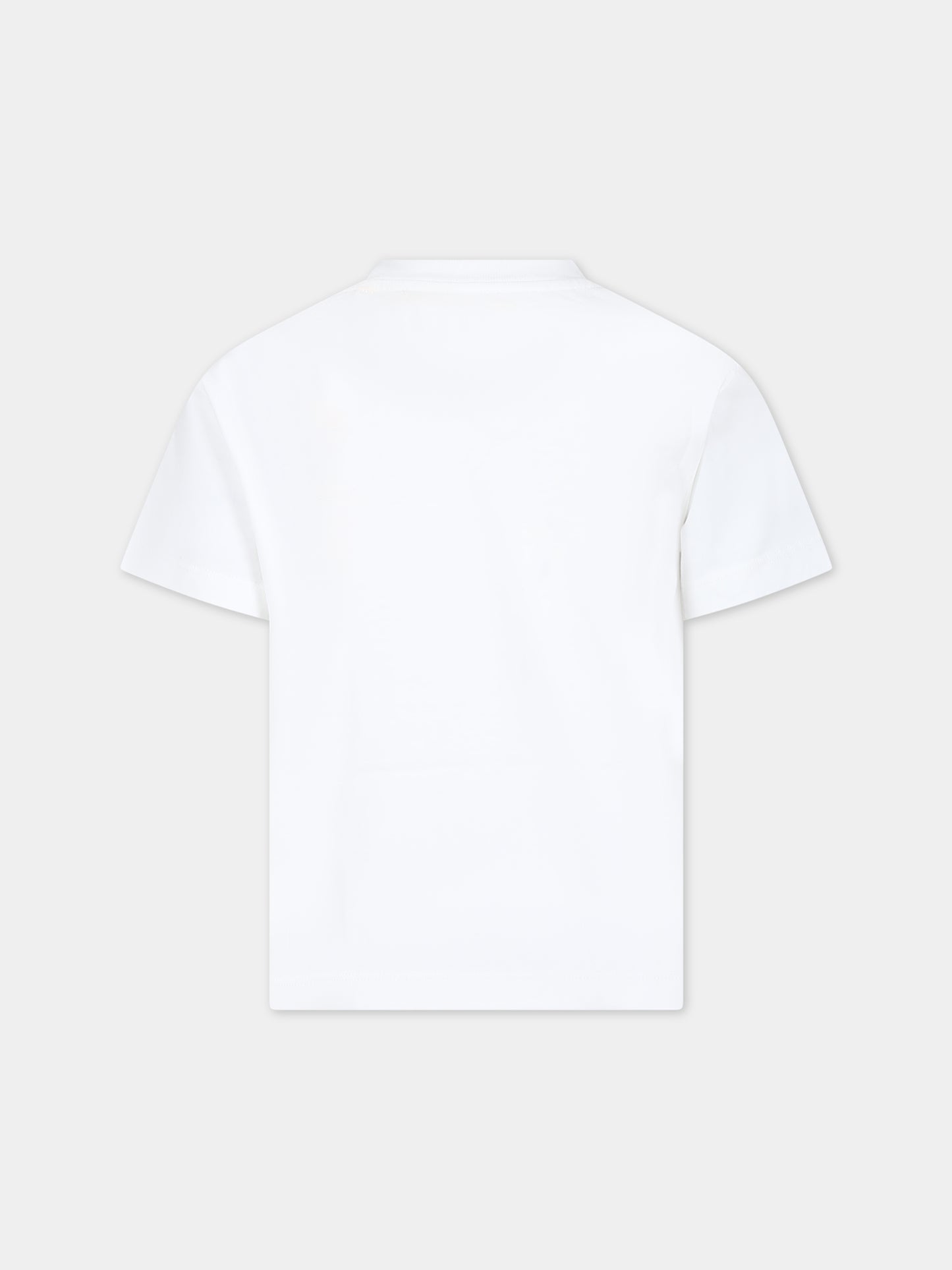 T-shirt bianca per bambino con logo,Off White,OBAA002S24JER0040155