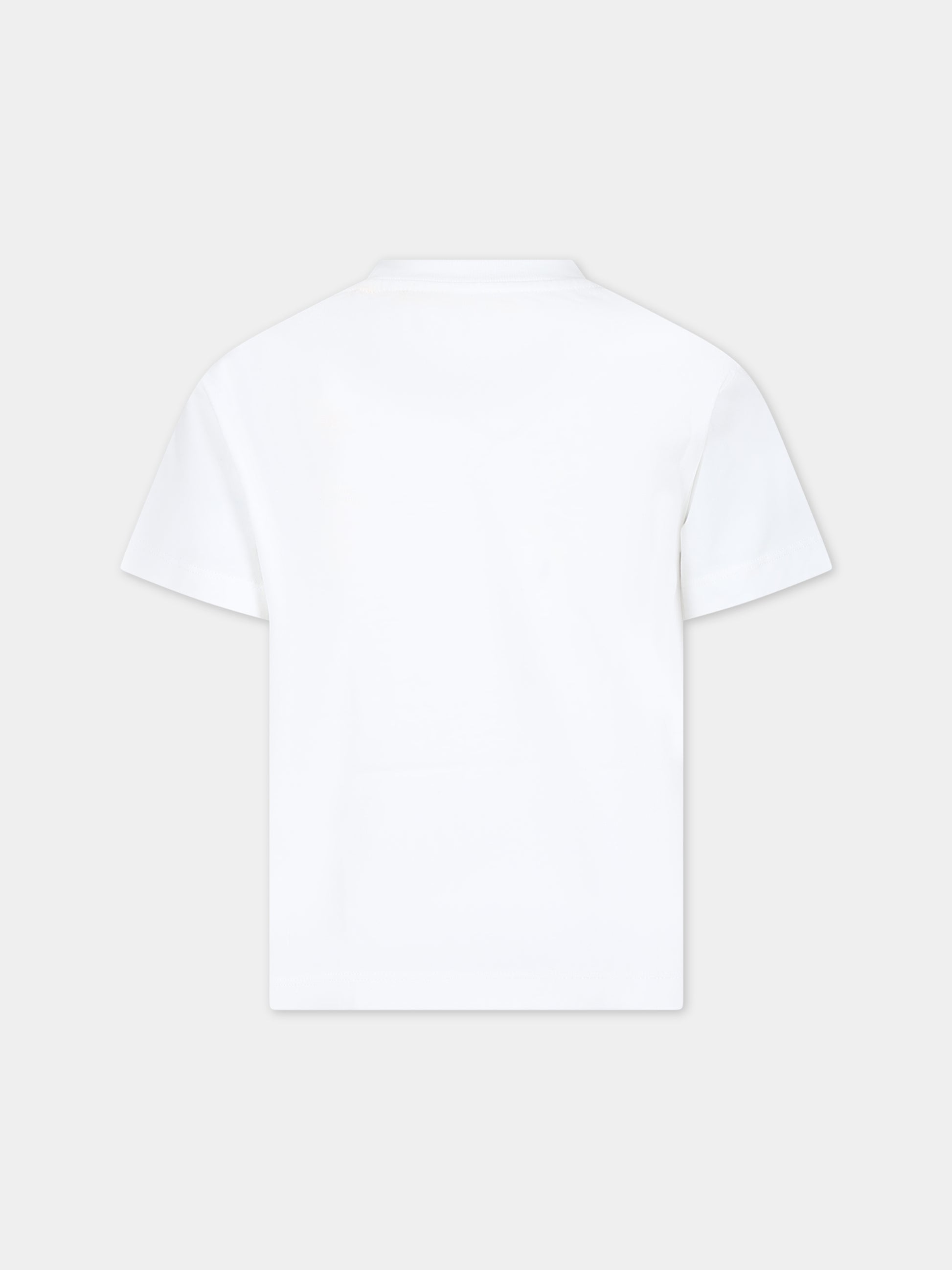 T-shirt bianca per bambino con logo,Off White,OBAA002S24JER0040155