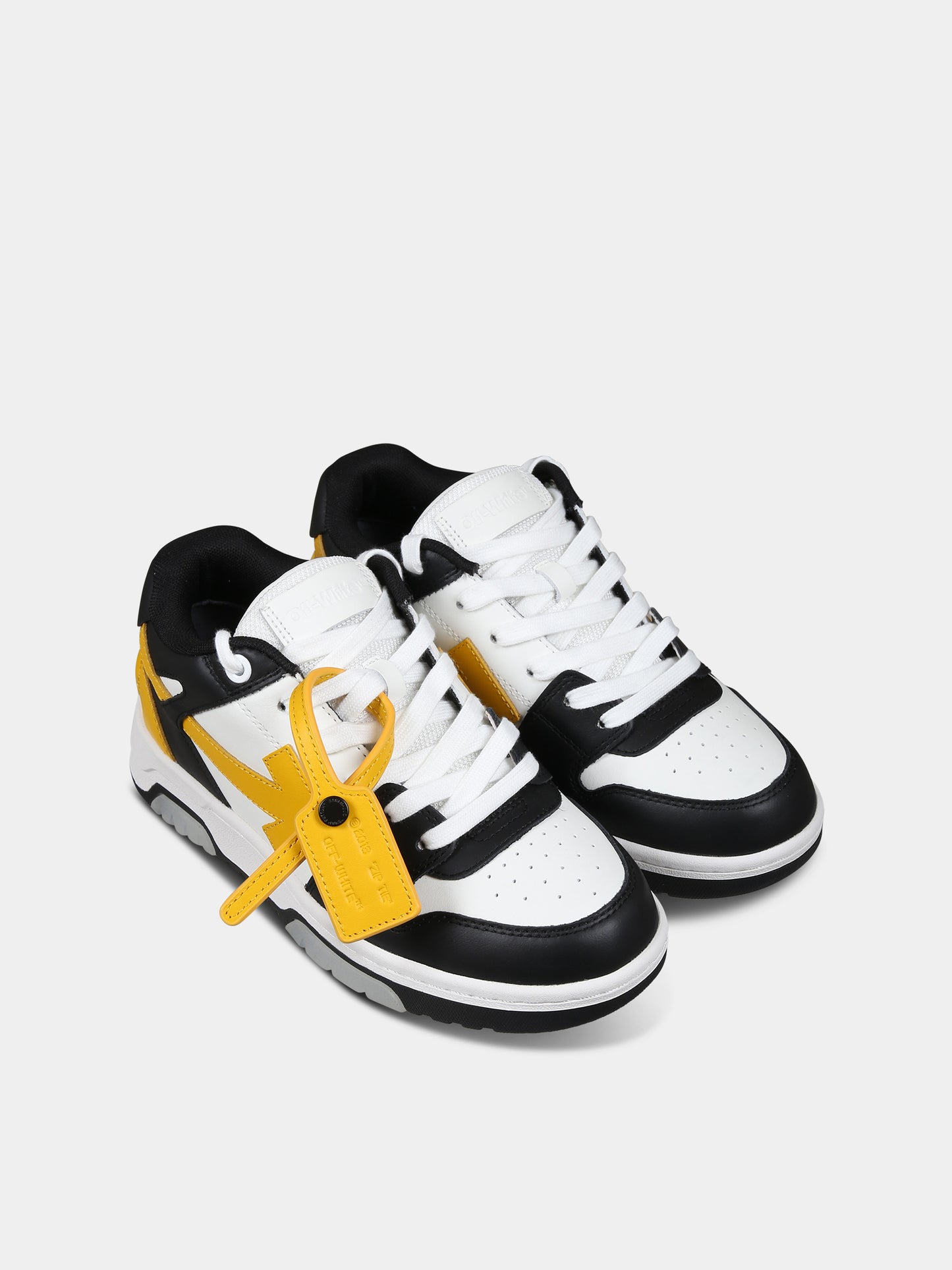 Sneakers basse multicolor per bambini con iconica freccia,Off White,OBIA011S24LEA0021018