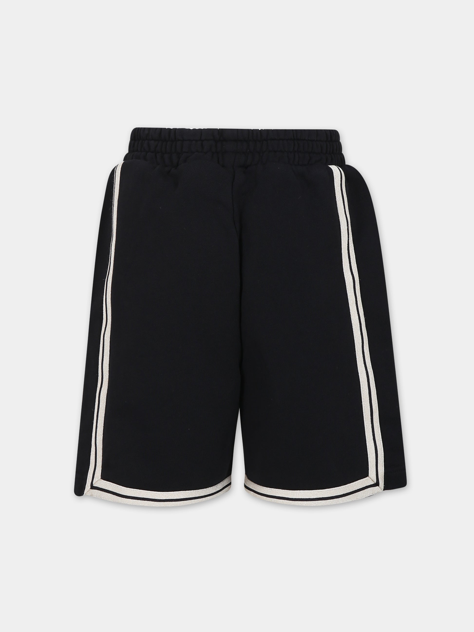 Pantaloni neri per bambino con logo,Palm Angels,PBCI007S24FLE0011001