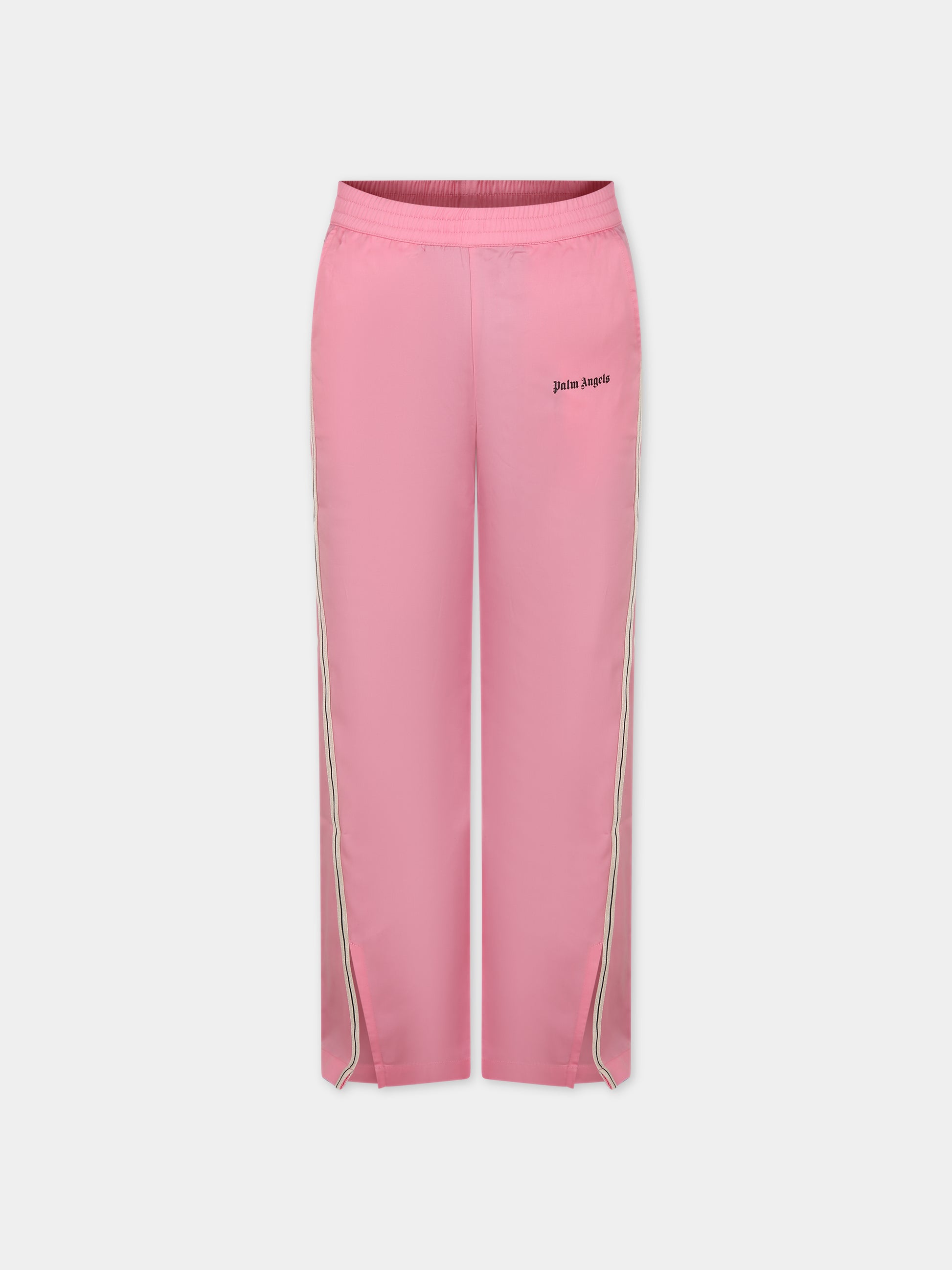 Pantaloni sportivi rosa per bambina,Palm Angels,PGCA015S24FAB0013410