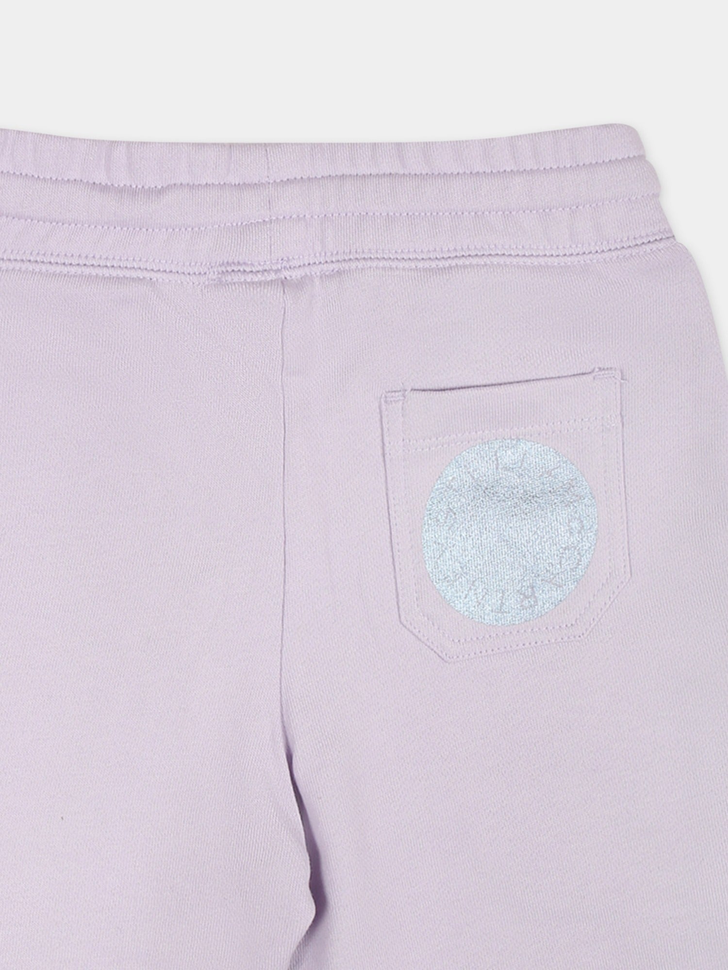 Pantaloni viola per neonata con logo,Stella Mccartney Kids,TU6B00 Z0499 576