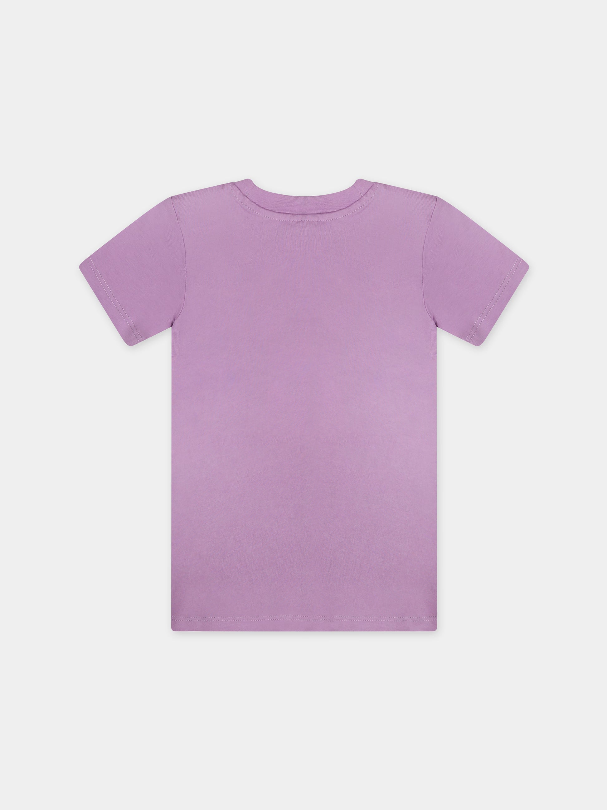 Vestito viola per neonata con stella,Stella Mccartney Kids,TU1A01 Z0434 538