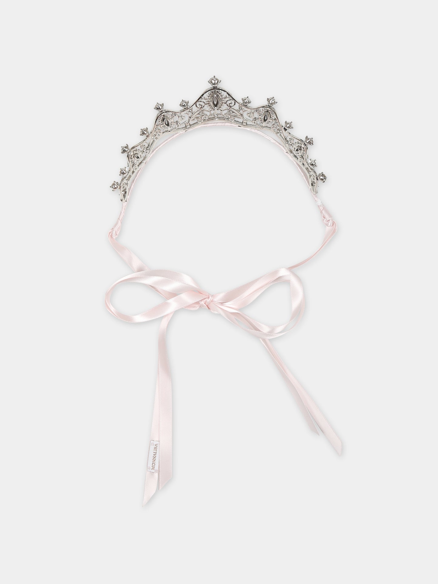 Cerchietto rosa a diadema per bambina,Monnalisa,77C001 3077 0092