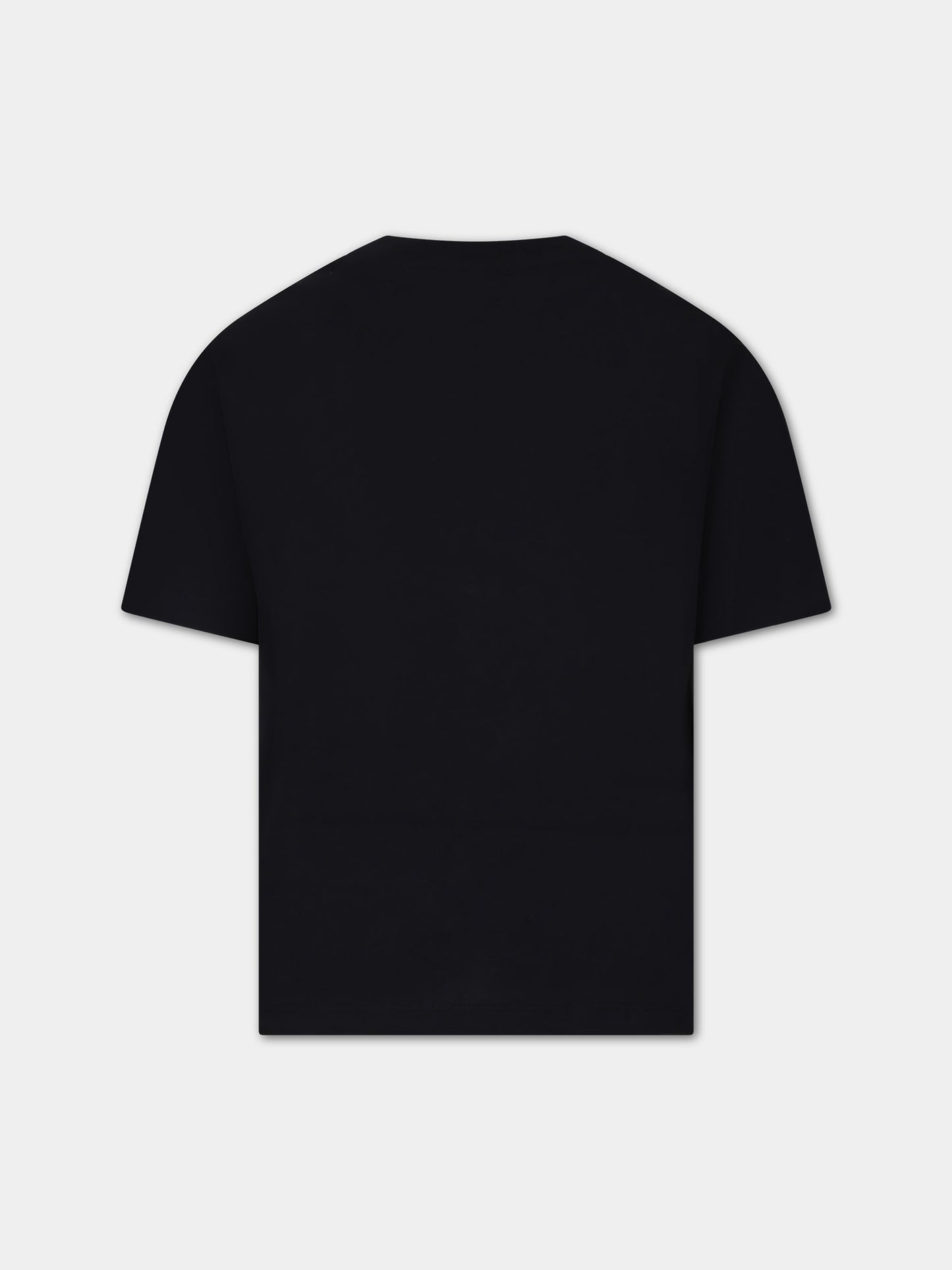 Black t-shirt for kids with logo,Balmain Kids,BU8P01 Z1751 930BC