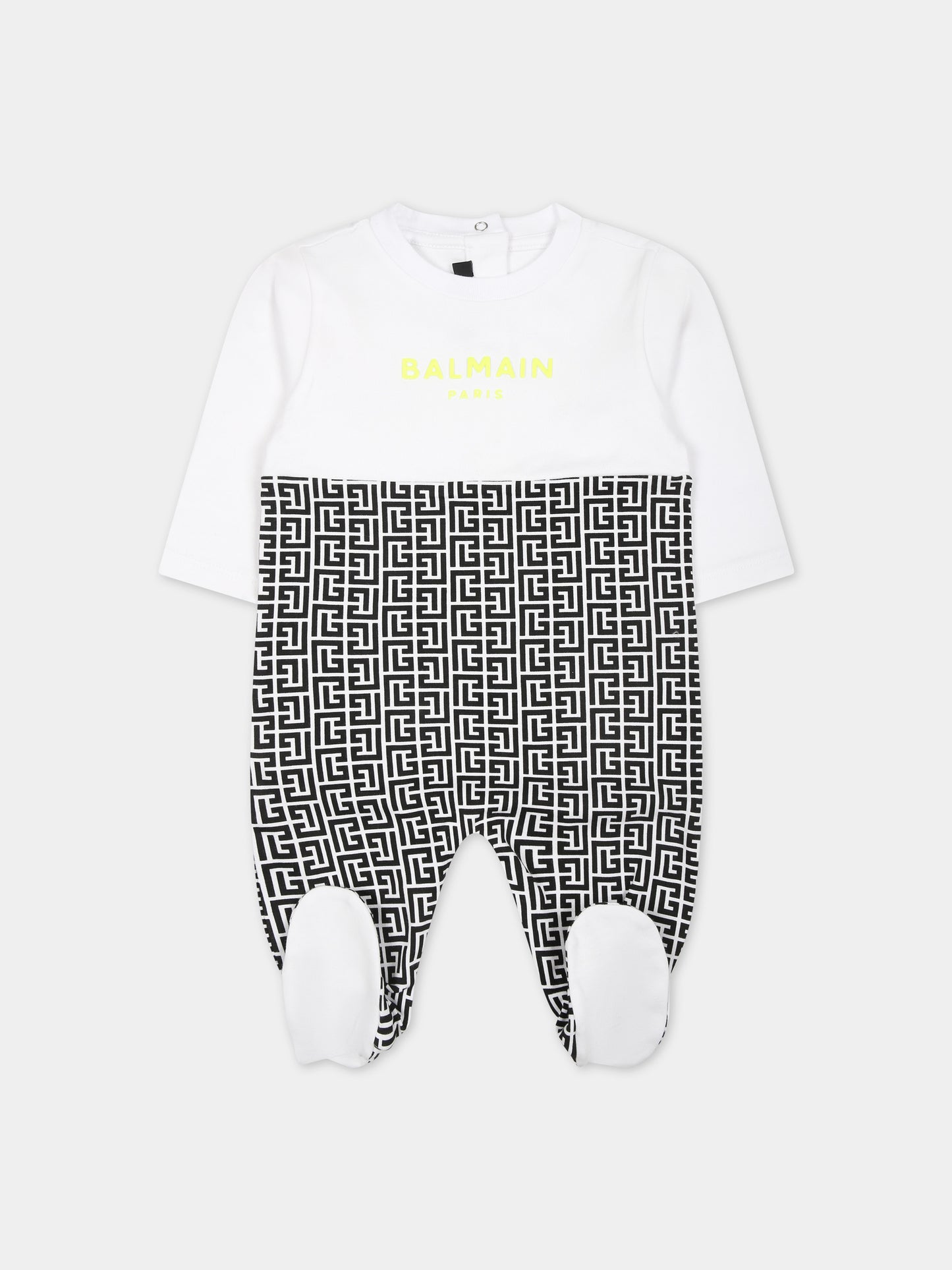 Set tutina multicolor per neonati con logo,Balmain Kids,BUB56A Z1866 930GL