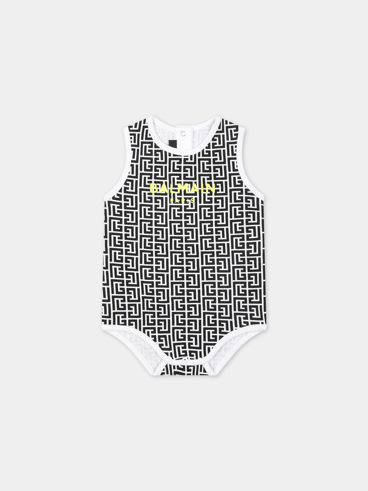 Set tutina multicolor per neonati con logo,Balmain Kids,BUB56A Z1866 930GL