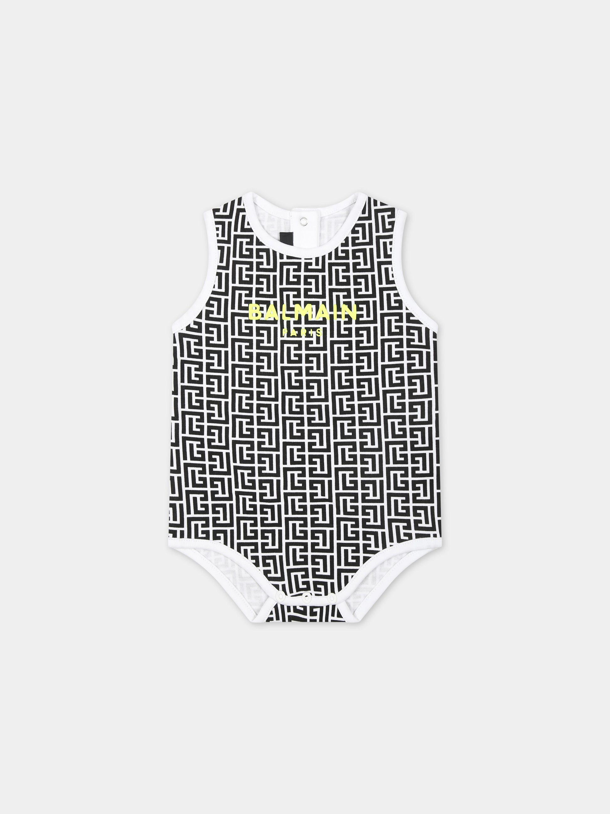 Set tutina multicolor per neonati con logo,Balmain Kids,BUB56A Z1866 930GL