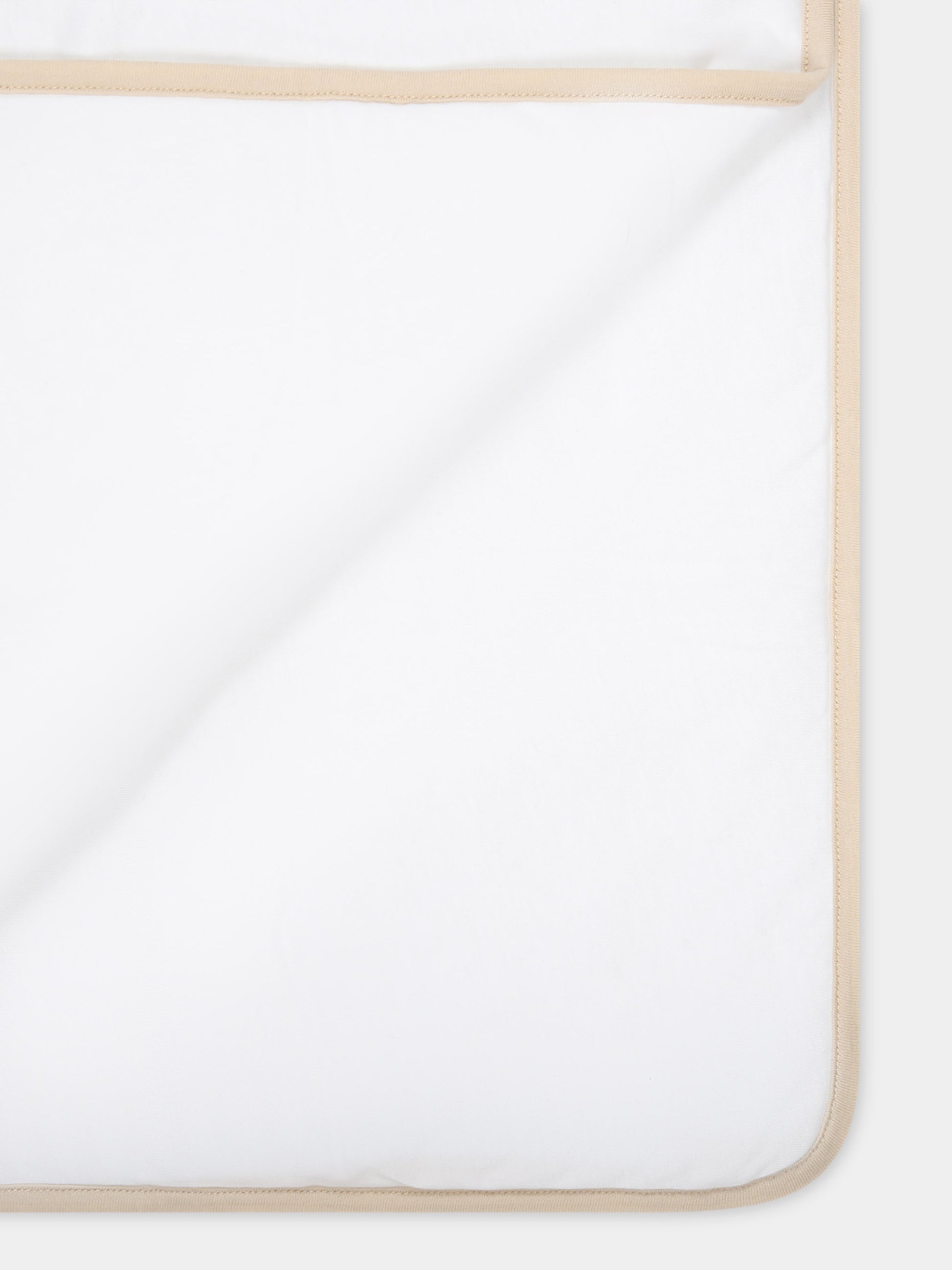 Coperta bianca per neonati con logo,Balmain Kids,BU0520 Z0057 100BG