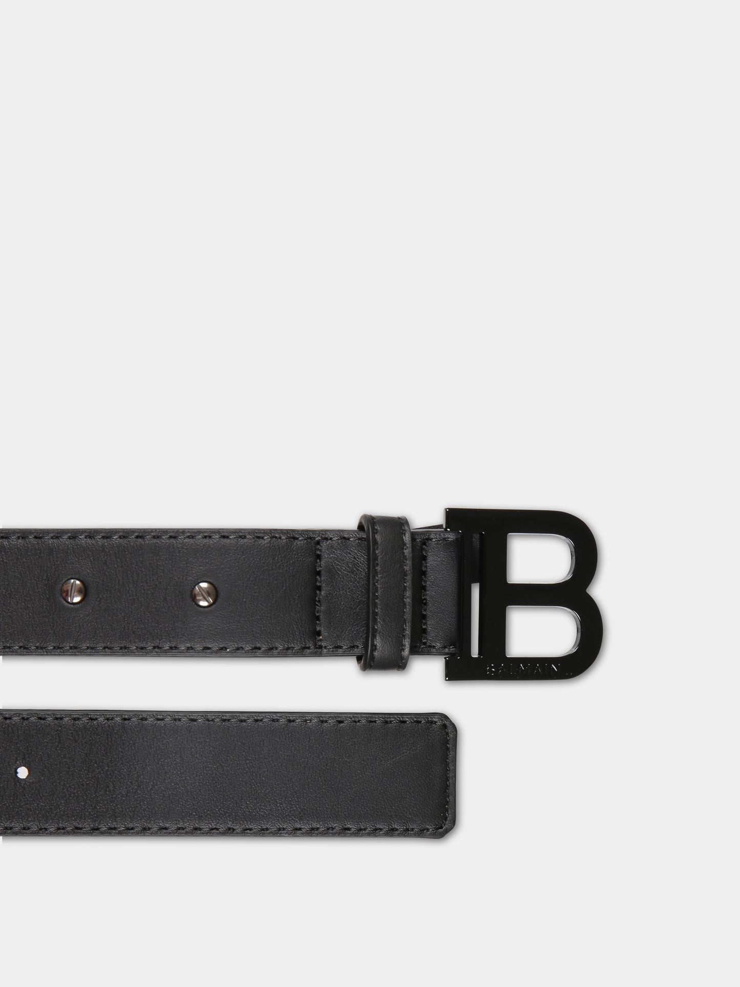 Cintura nera per bambini con logo,Balmain Kids,BU0Q81 Z0847 930NE