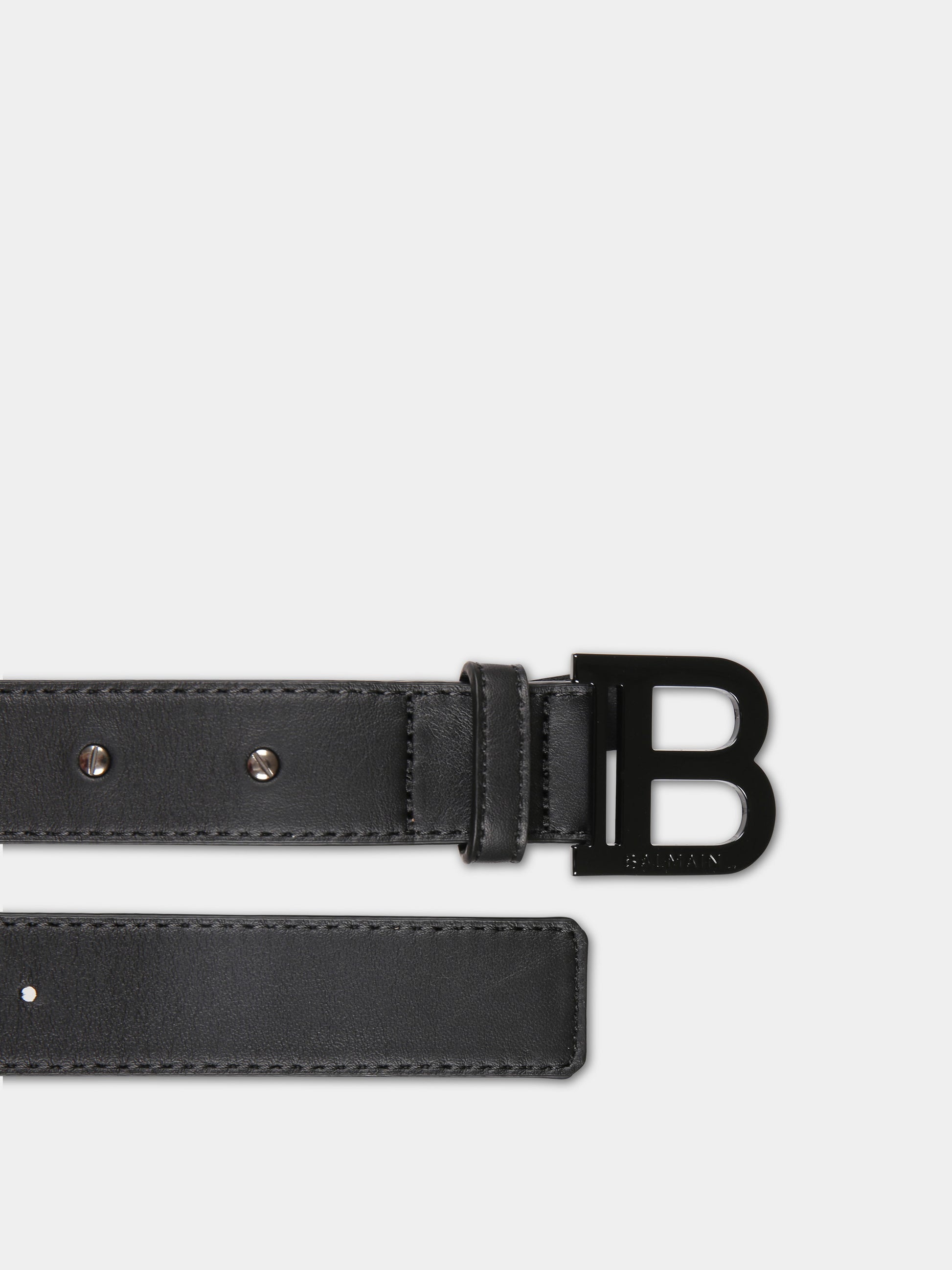 Cintura nera per bambini con logo,Balmain Kids,BU0Q81 Z0847 930NE