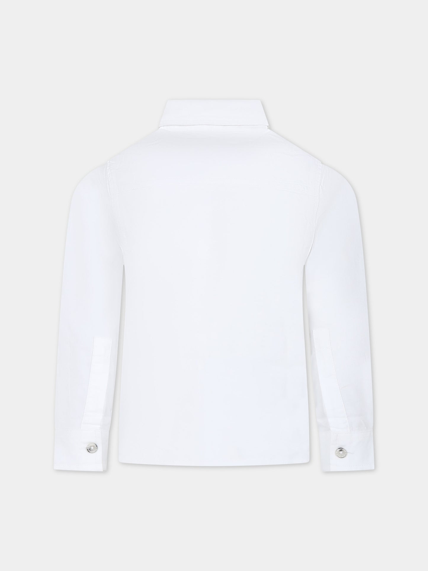 Camicia bianca per bambino con logo,Timberland,T60043 10P