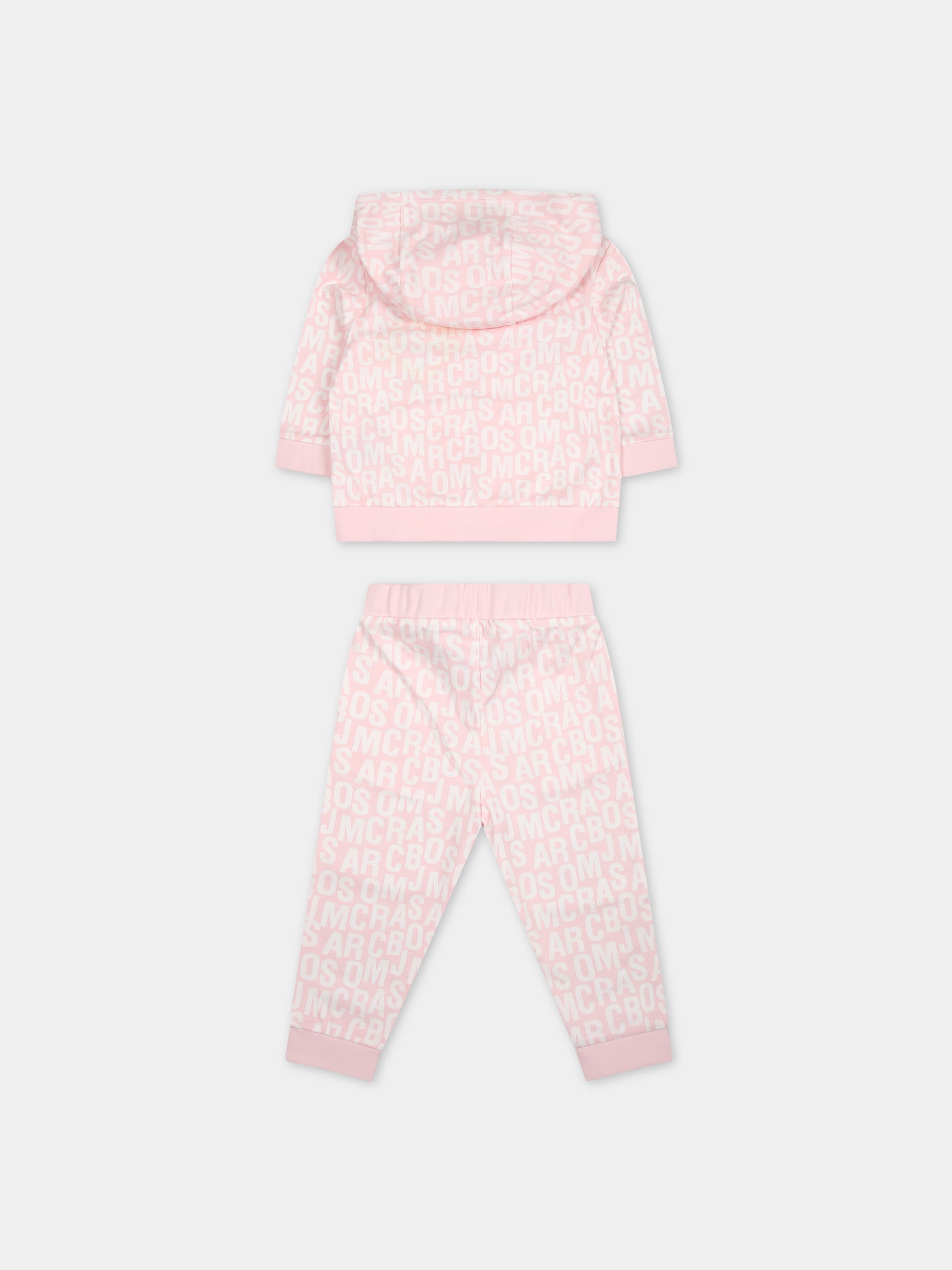 Completo rosa per neonata con logo,Marc Jacobs,W60151 475