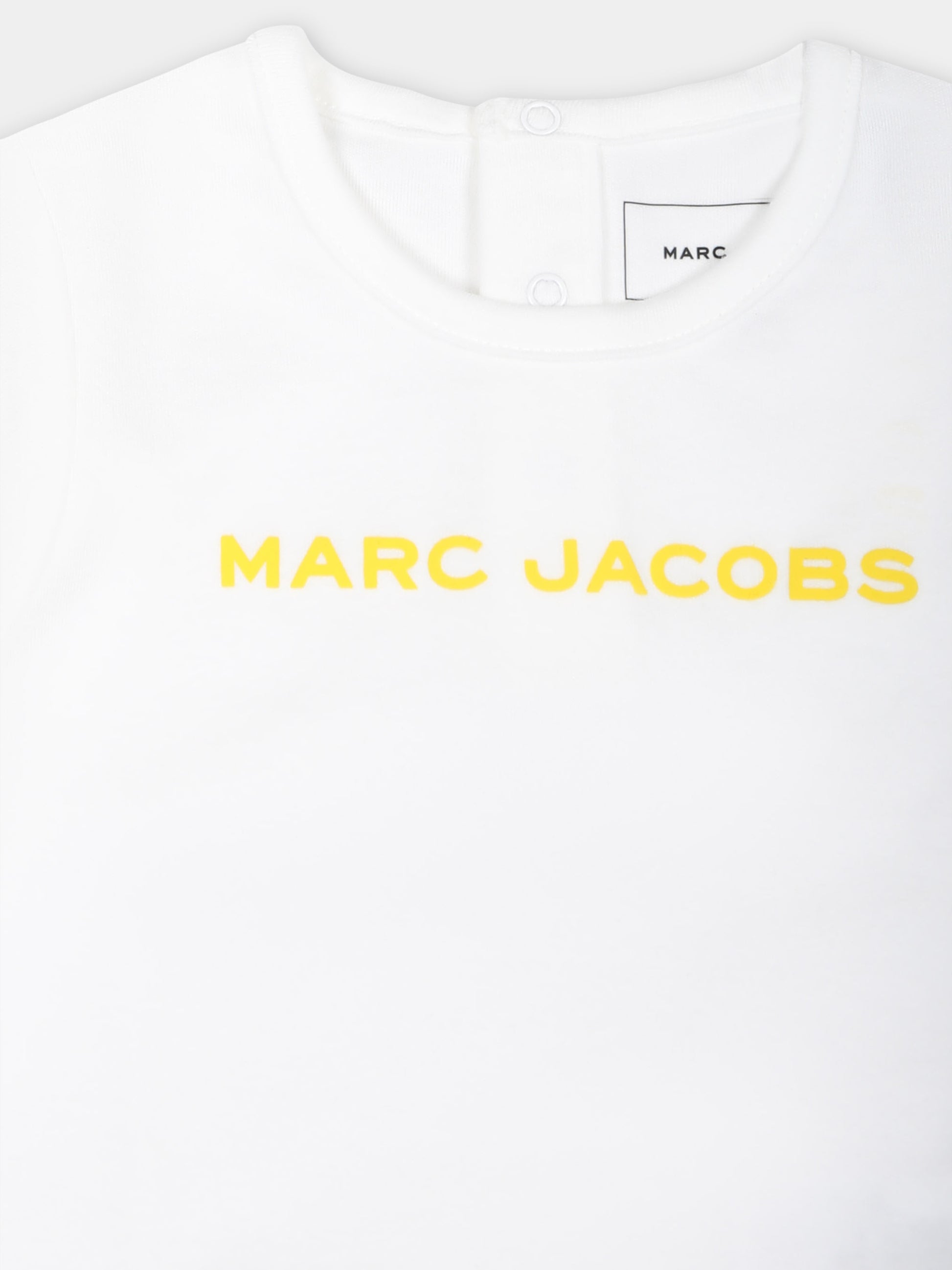 Completo sportivo giallo per neonati con logo,Marc Jacobs,W60157 577