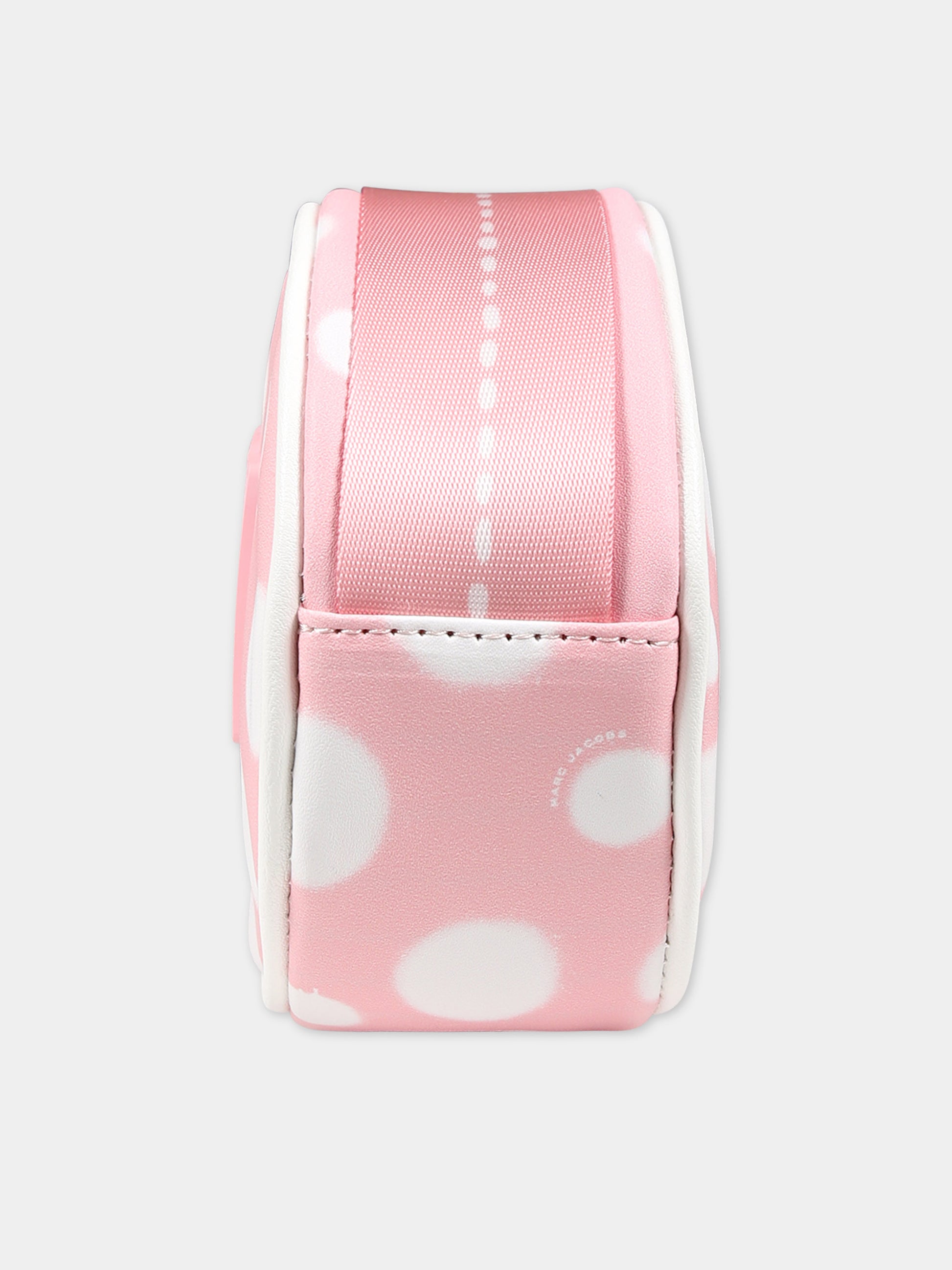 Borsa rosa per bambina con pois bianchi all-over,Little Marc Jacobs,W60006 45T