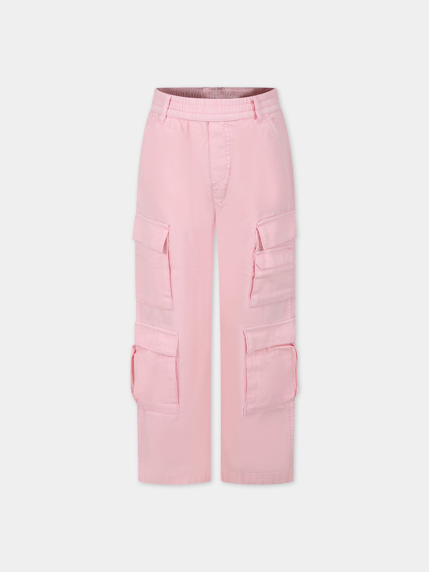 Pantaloni cargo rosa per bambina,Little Marc Jacobs,W60161 45T