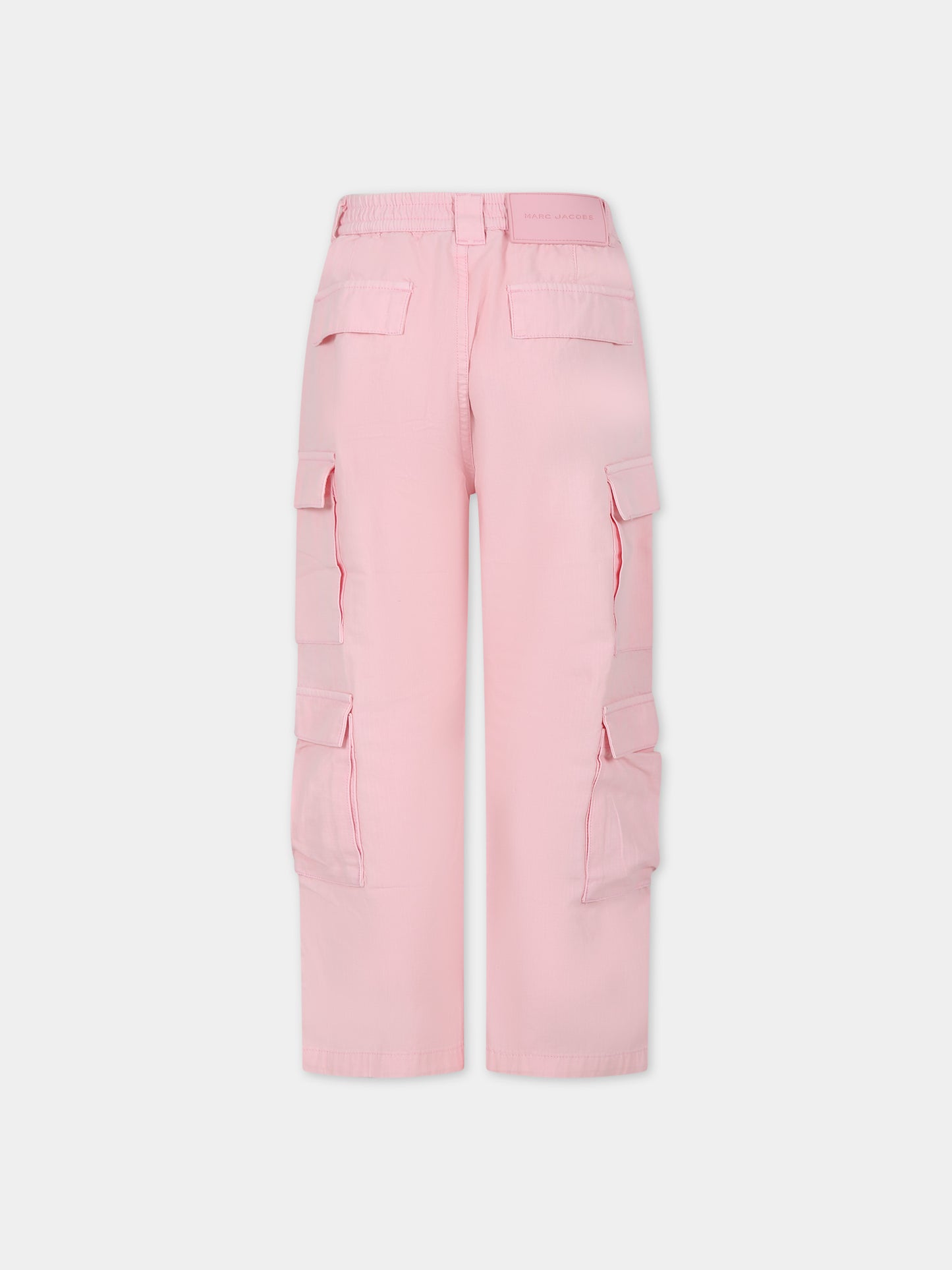 Pantaloni cargo rosa per bambina,Little Marc Jacobs,W60161 45T