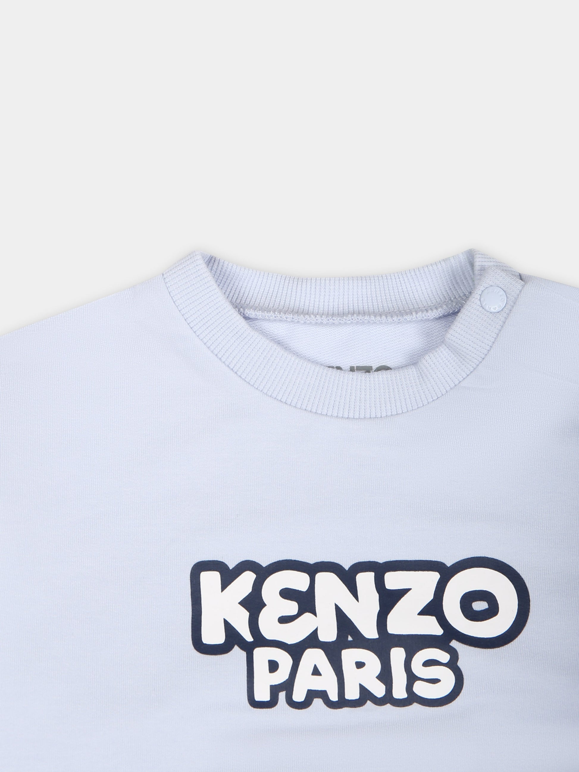 Completo sportivo per neonato con stampa e logo,Kenzo Kids,K60070 771