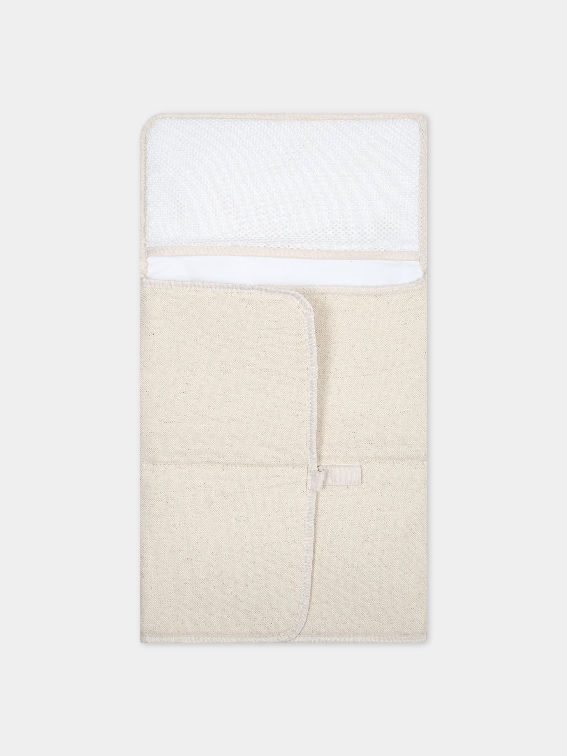 Borsa mamma beige per neonati con logo ed elefante,Kenzo Kids,K60019 Z40