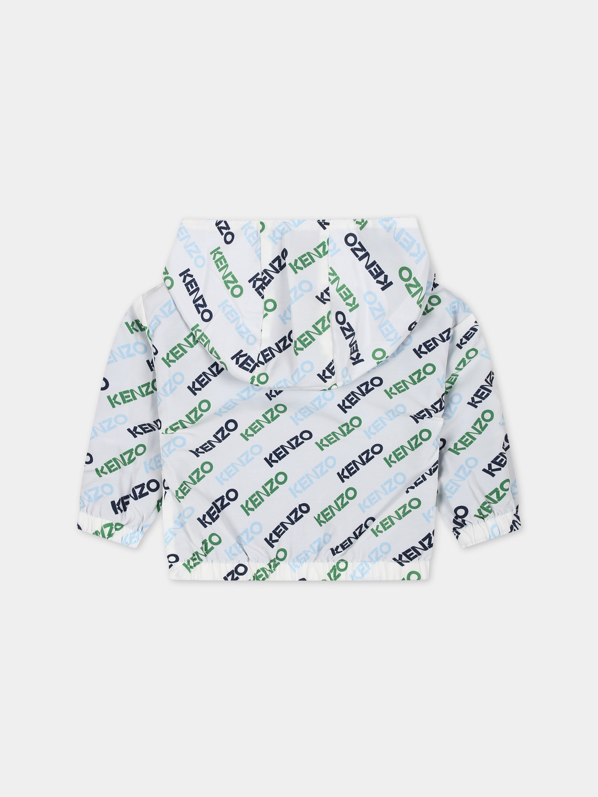 Giacca a vento reversibile per neonato con logo,Kenzo Kids,K60171 878