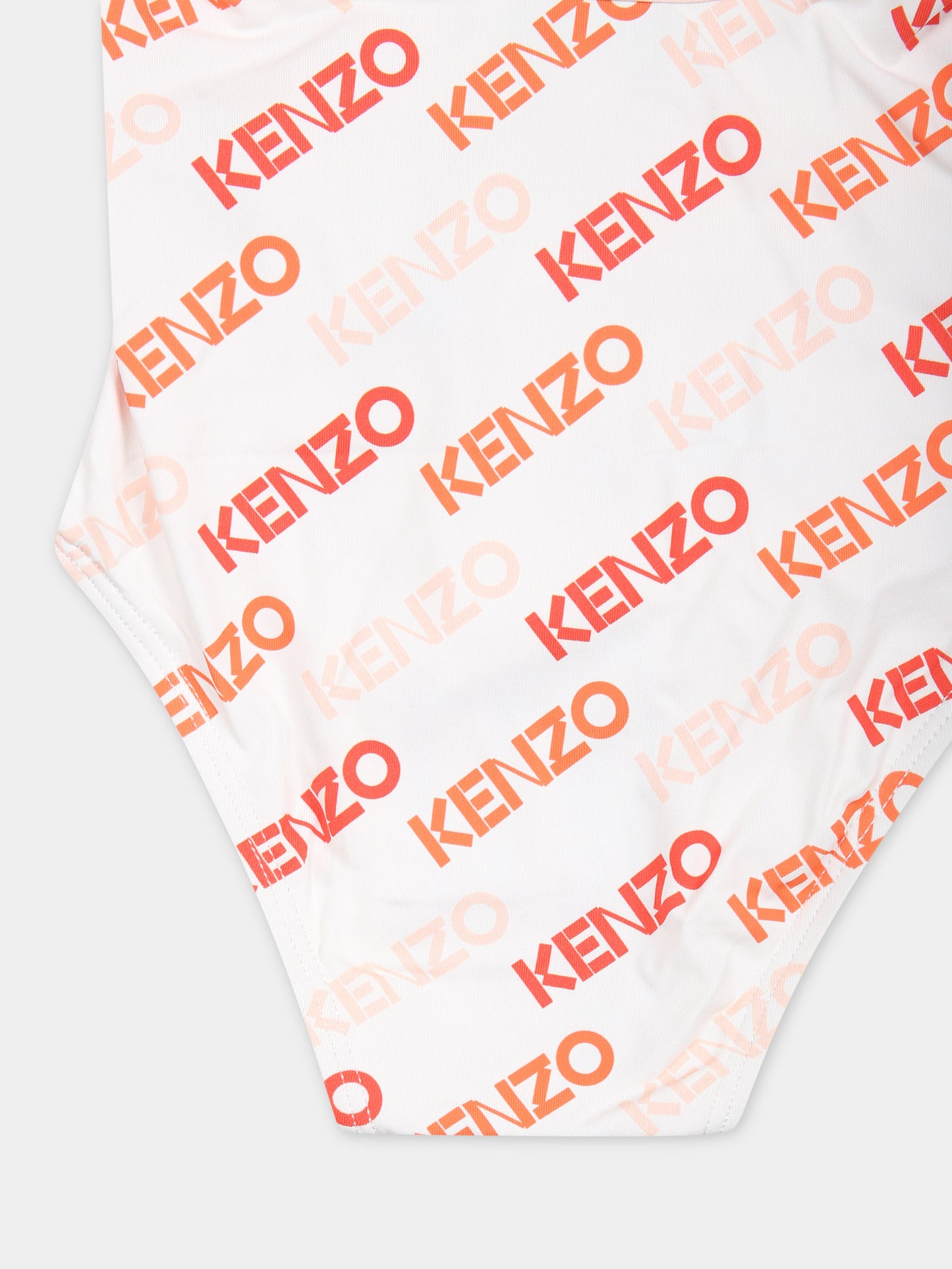 Costume intero per neonata con logo,Kenzo Kids,K60097 12P
