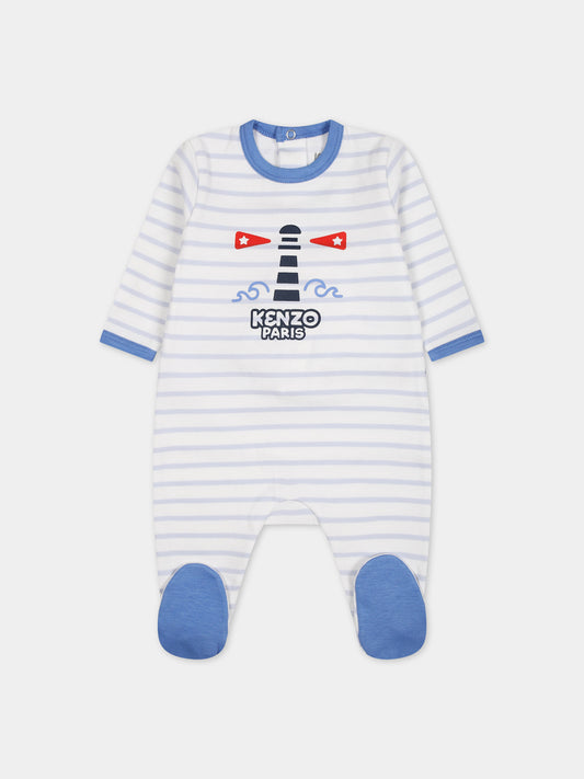 Tutina multicolor per neonato con stampe,Kenzo Kids,TR