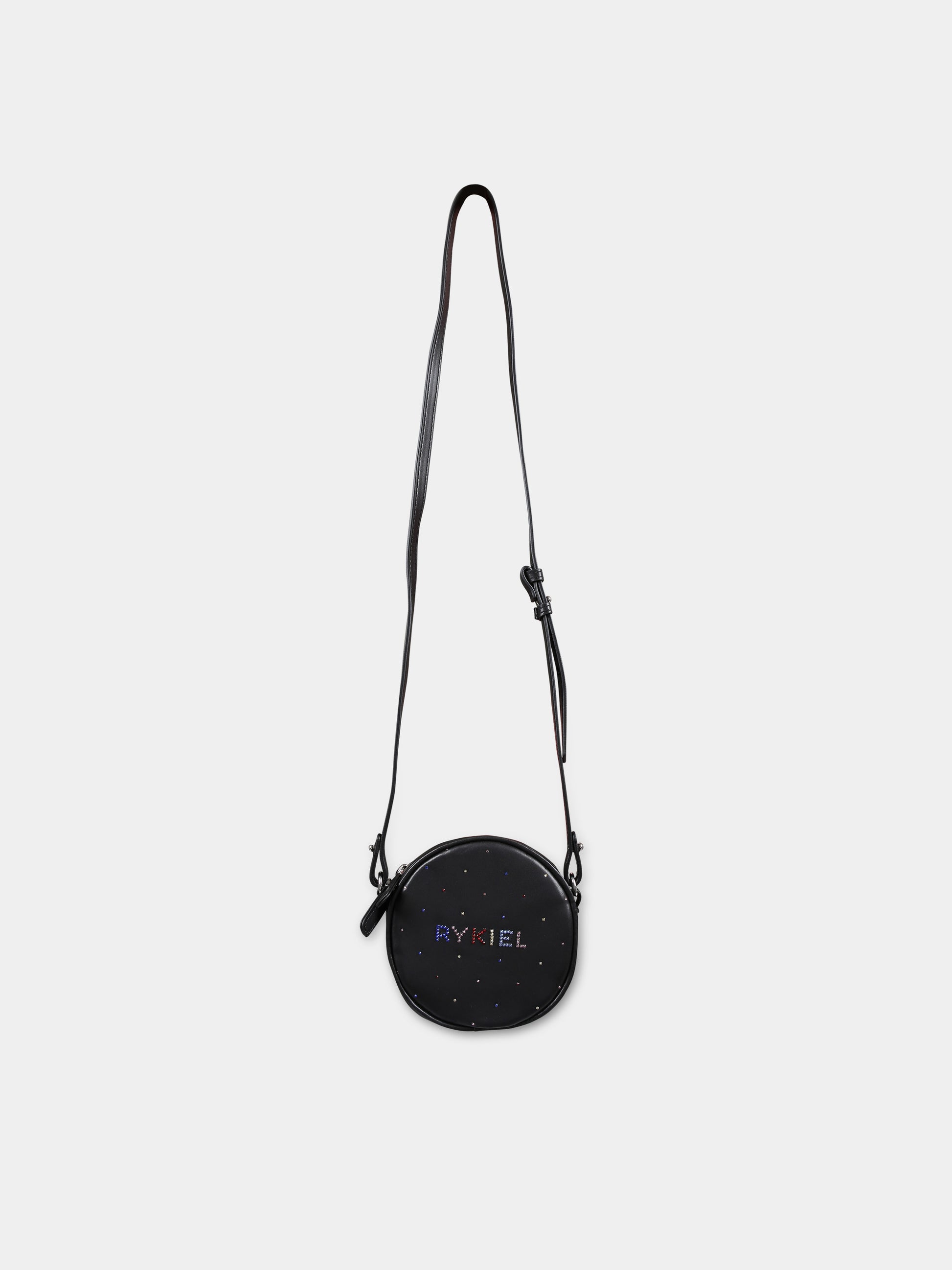 Borsa nera per bambina con strass,Sonia Rykiel Paris,A00140 09B