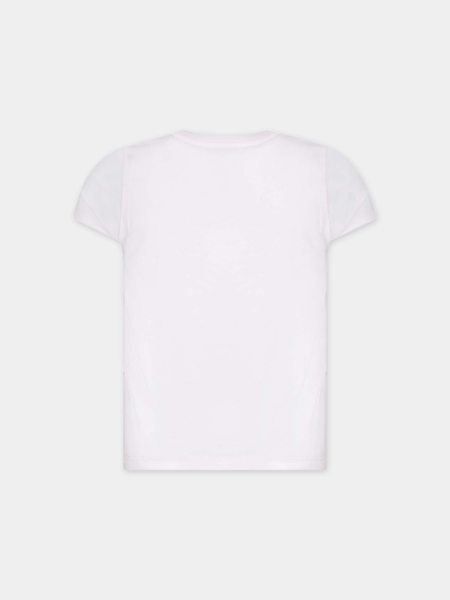 T-shirt rosa per bambina con logo,Lanvin Petite,N30028 45N