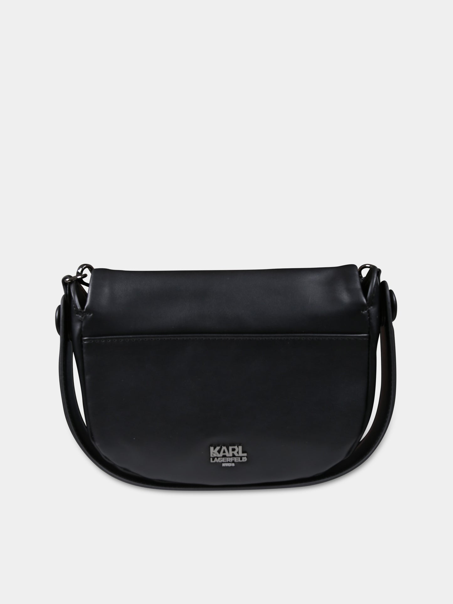 Borsa nera per bambina con Karl e Choupette,Karl Lagerfeld Kids,Z30149 09B