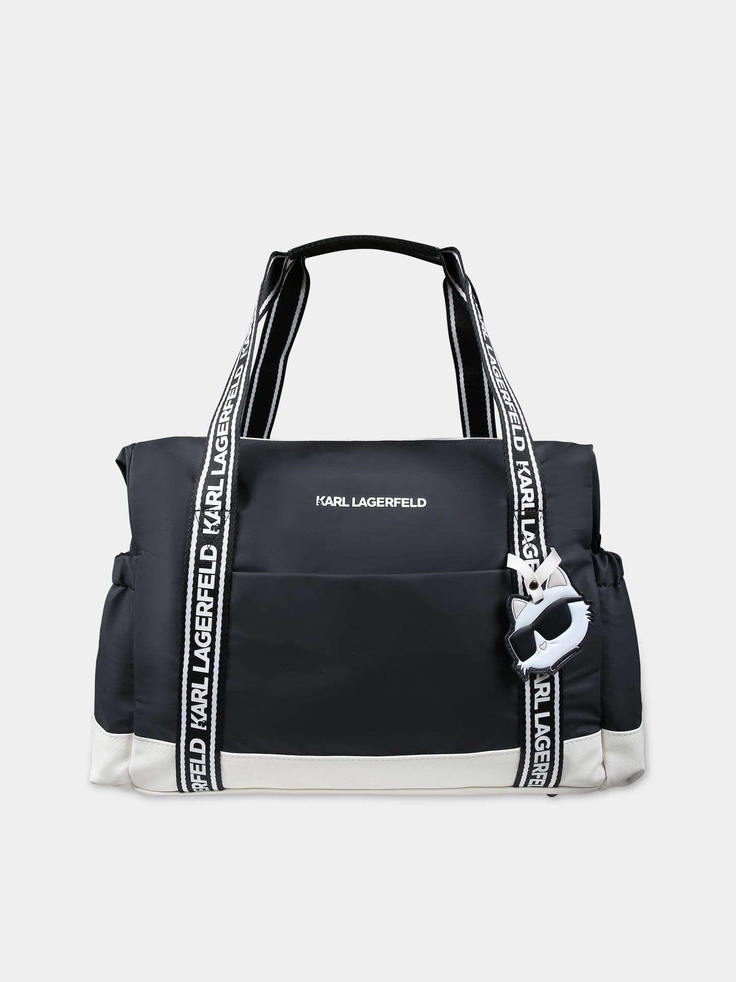 Borsa mamma nera per neonati con logo,Karl Lagerfeld Kids,Z30155