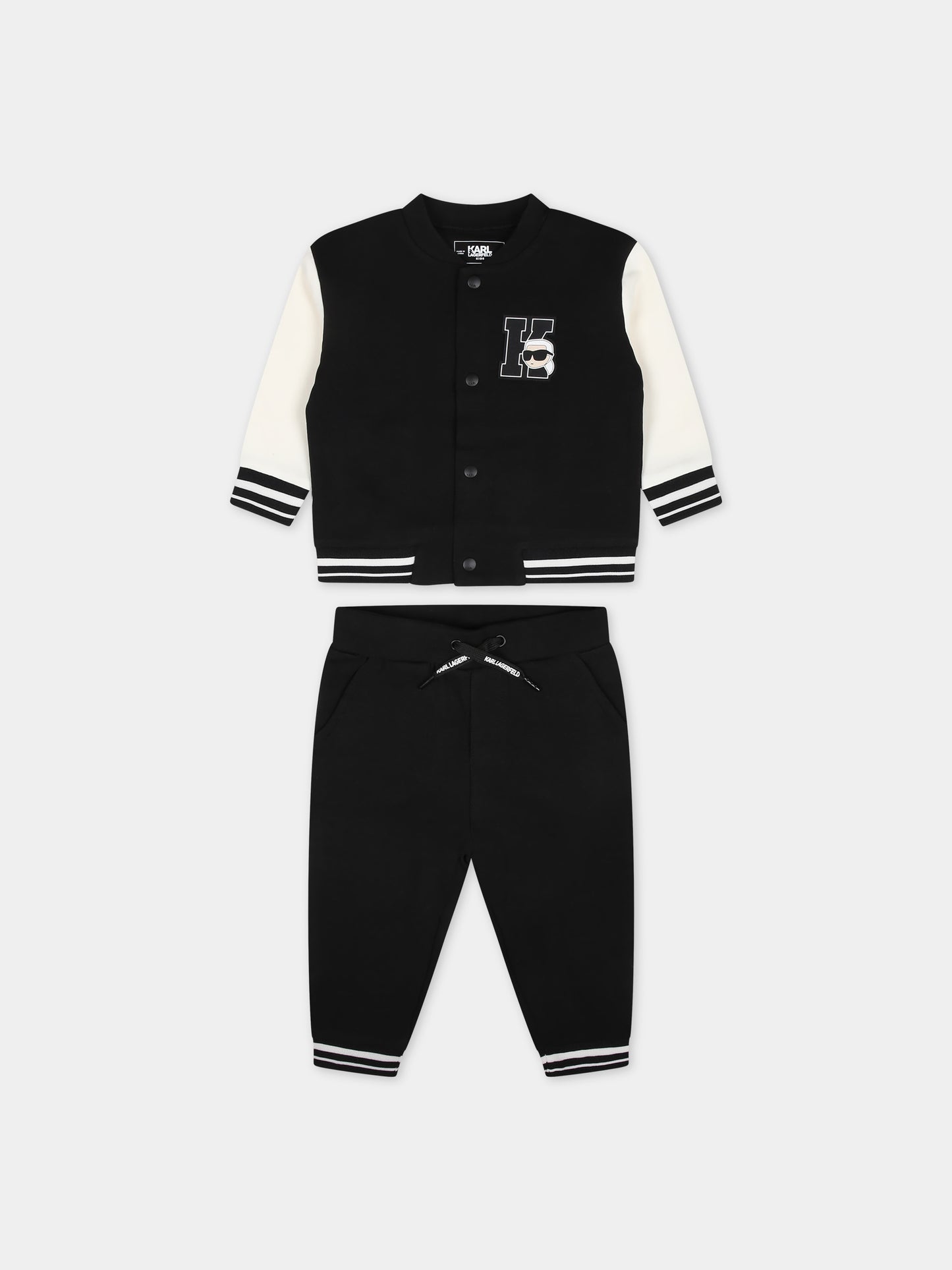 Completo multicolor per neonato con logo,Karl Lagerfeld Kids,Z30137 N70