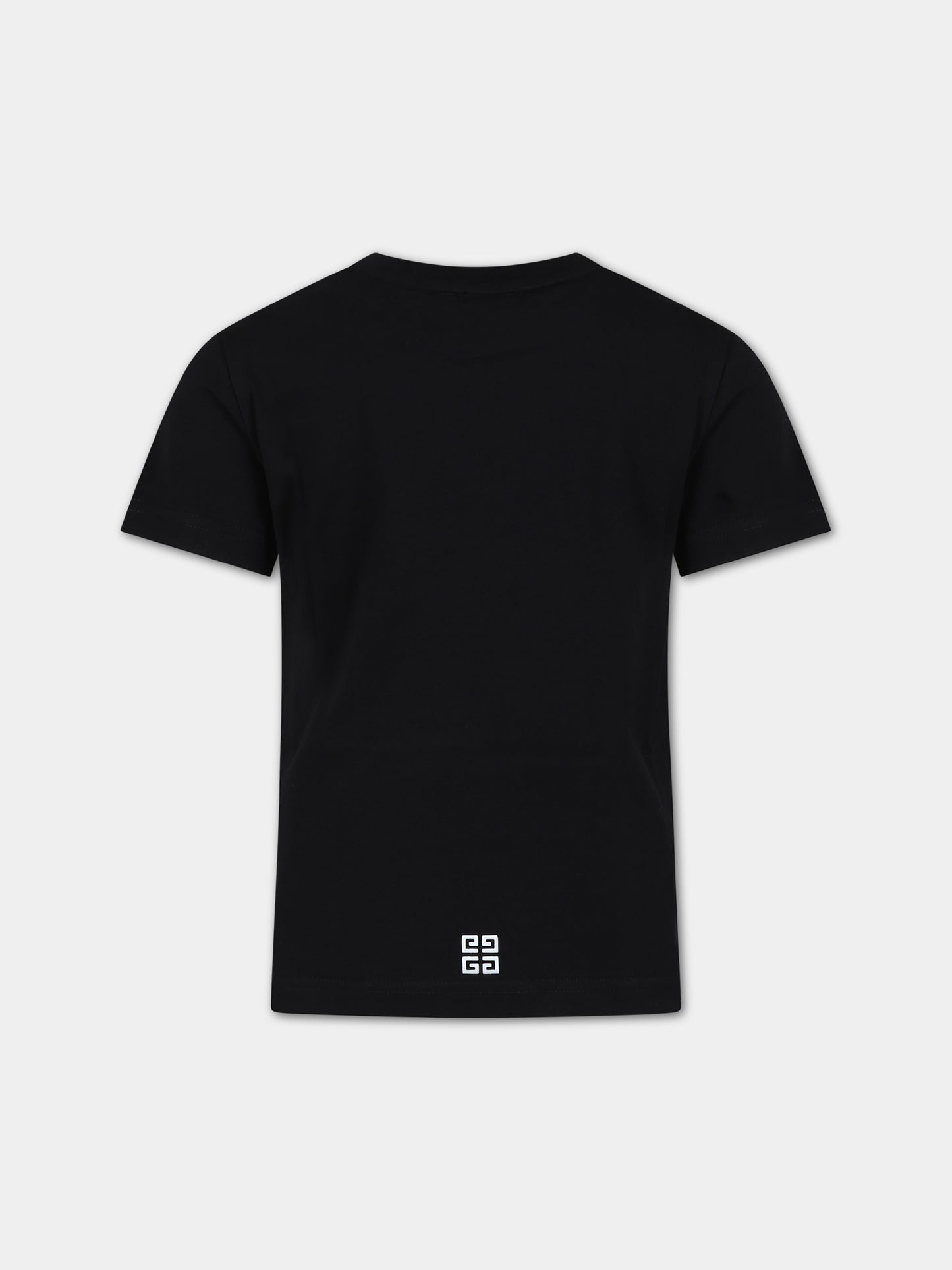 T-shirt nera per bambino con logo,Givenchy Kids,H30160 09B