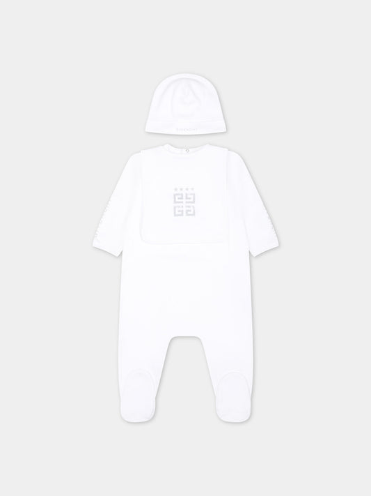 Set bianco per neonati con logo,Givenchy Kids,H30234 10P