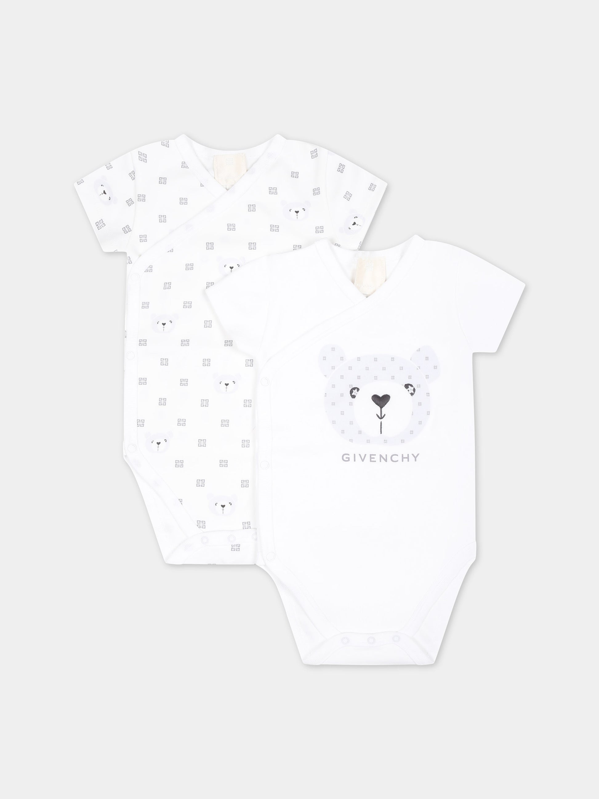 Set bianco per neonati con logo,Givenchy Kids,H30233 10P