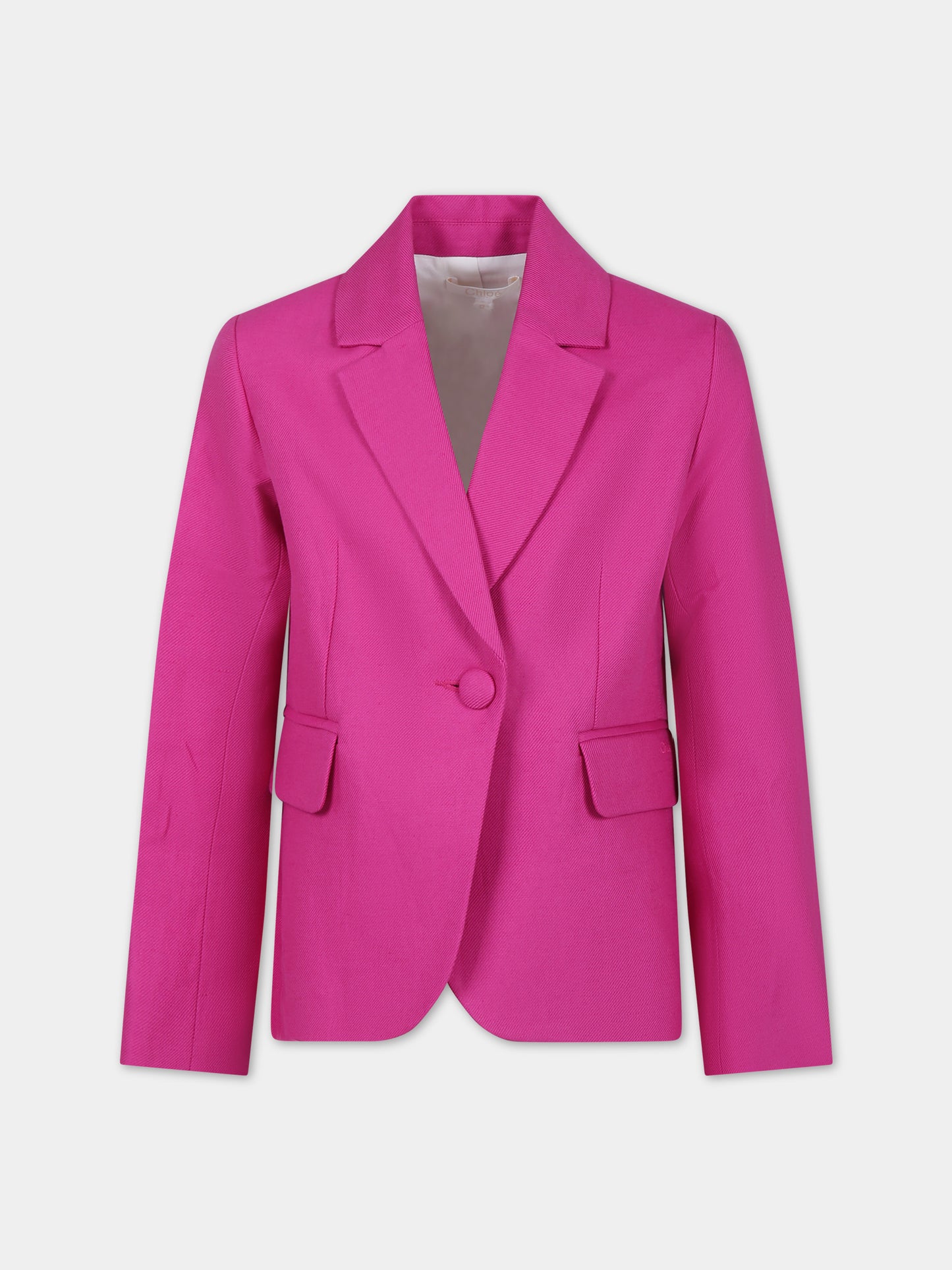 Giacca fucsia elegante per bambina,Chloé Kids,C20118 49L