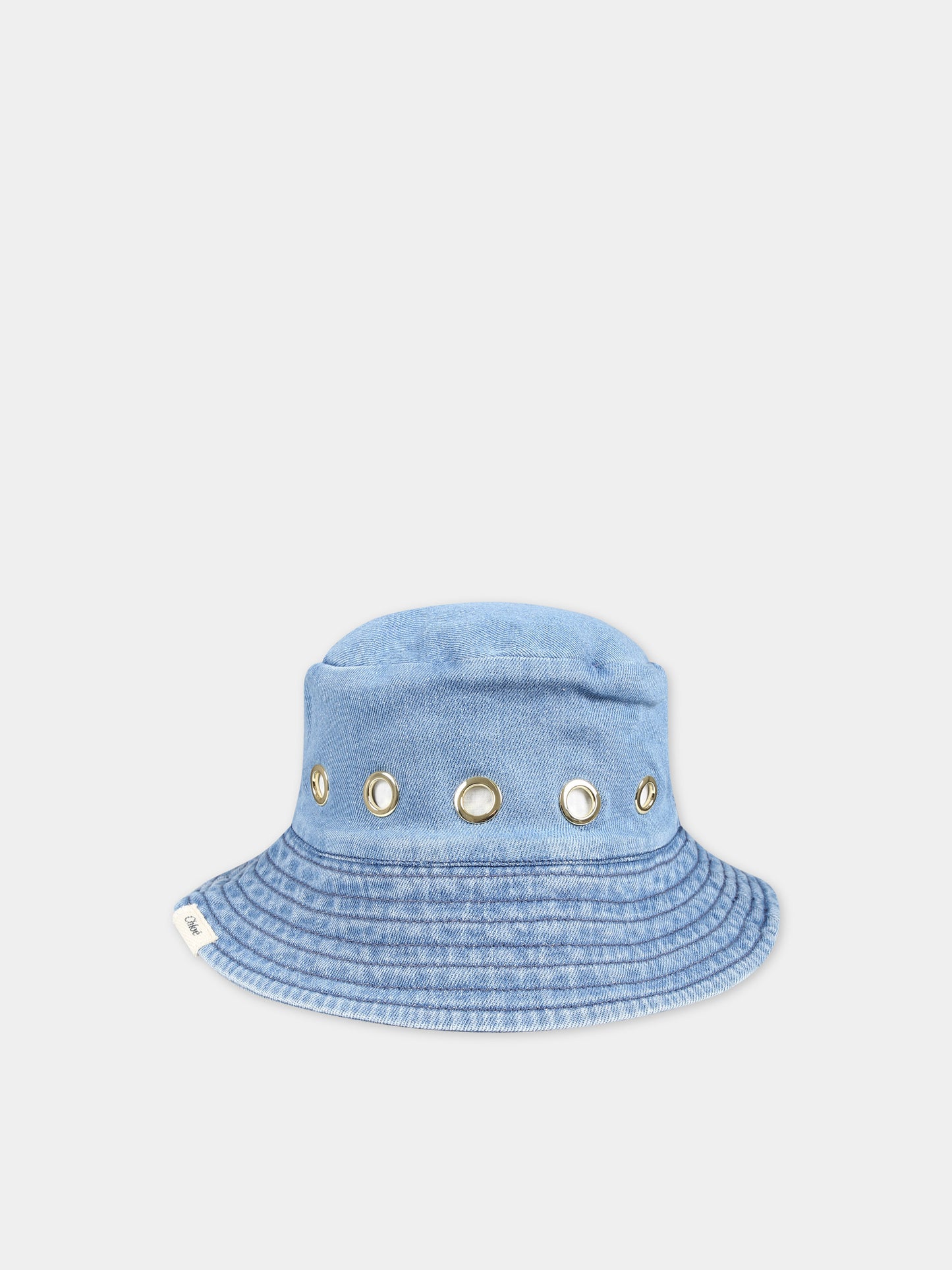 Cloche blu per bambina con logo,Chloé Kids,C20051 Z10