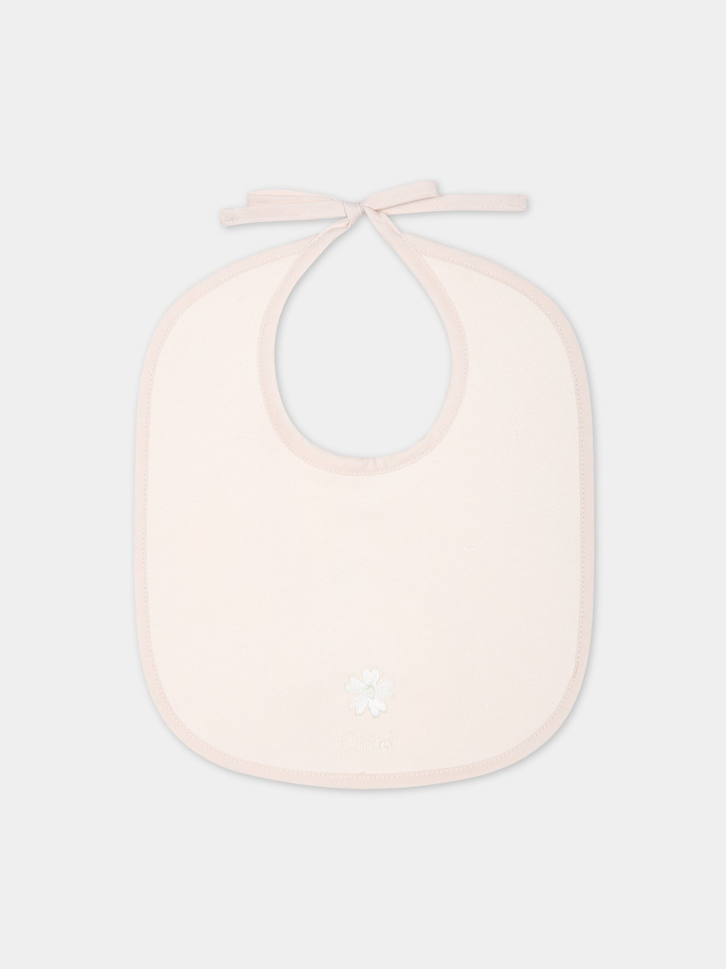 Set rosa per neonata con logo,Chloé Kids,C20204 440