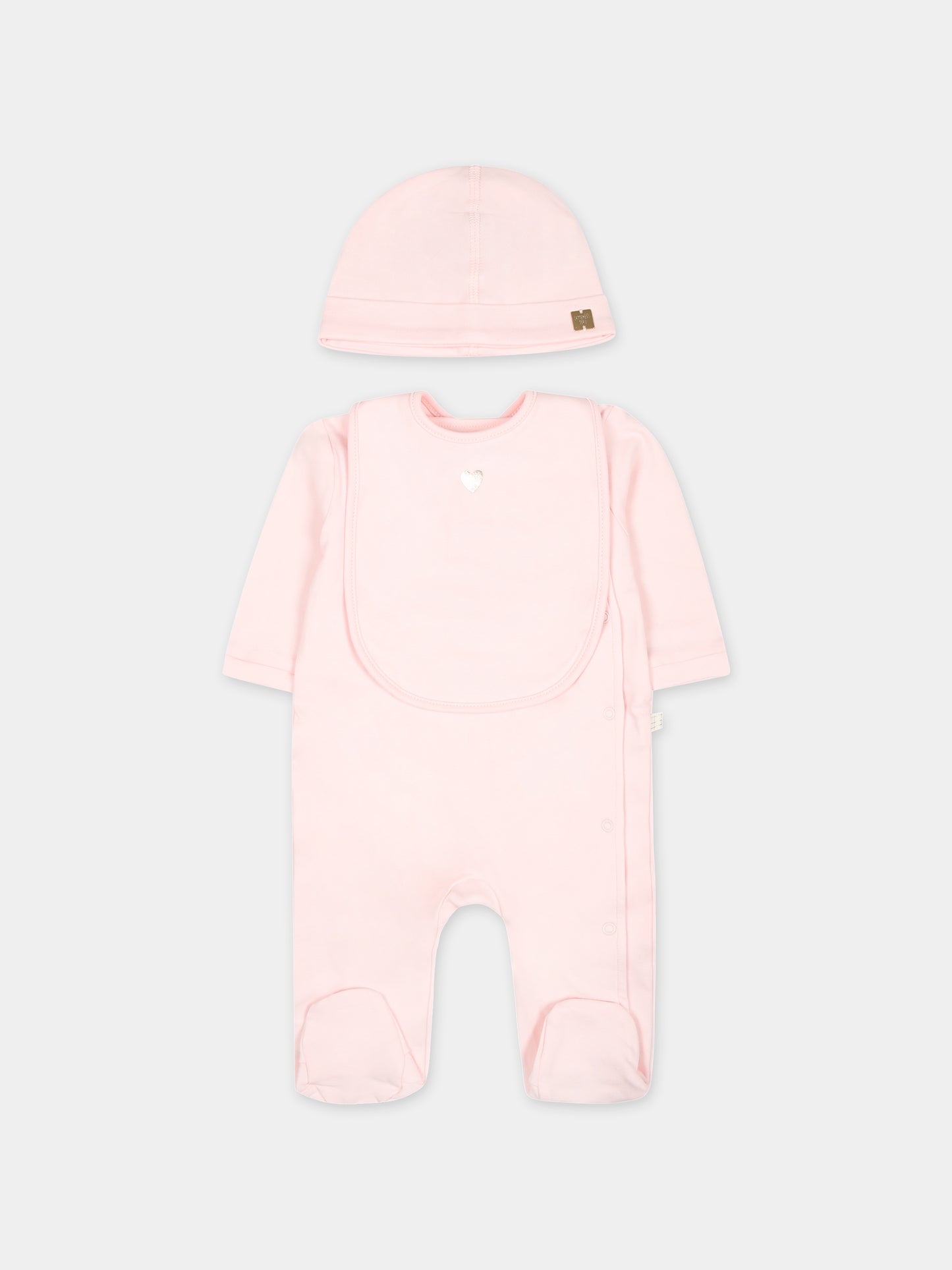 Set rosa per neonata con logo,Carrement Beau,Y30017 43B