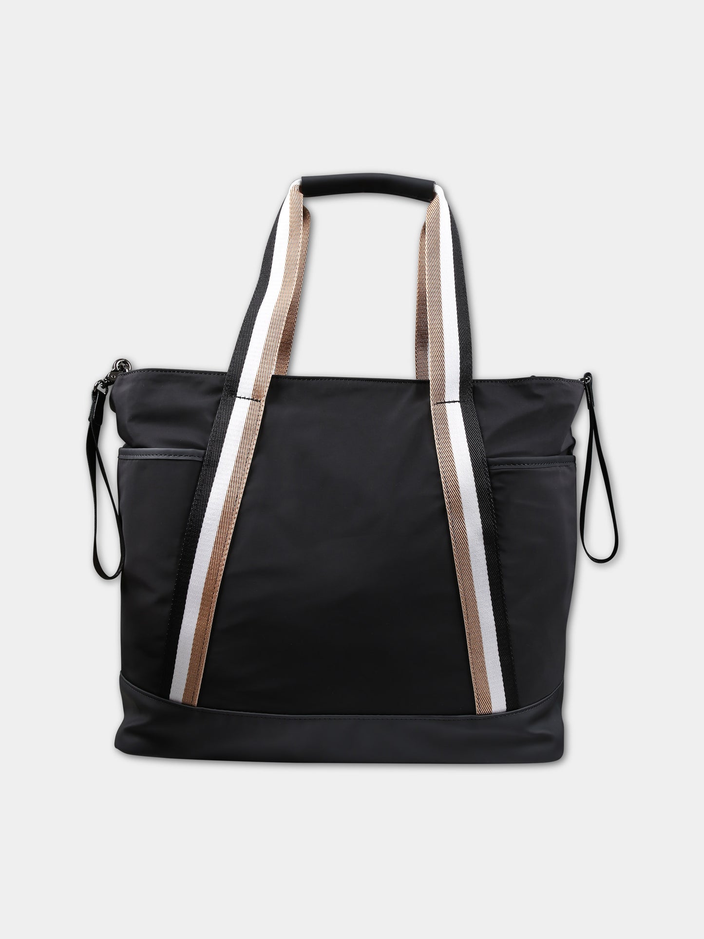 Borsa mamma nera per neonato con logo,Boss,J50938 09B