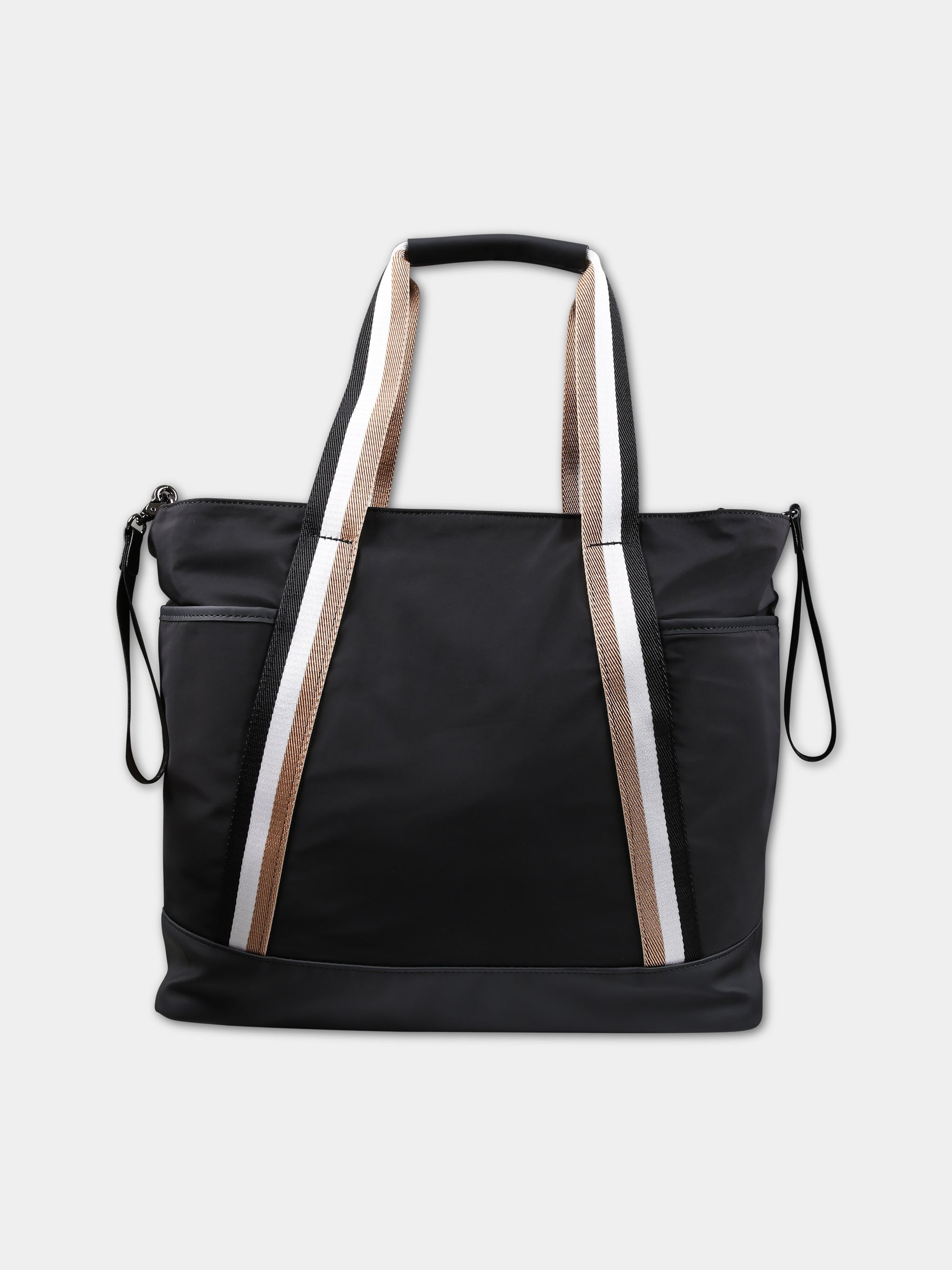 Borsa mamma nera per neonato con logo,Boss,J50938 09B