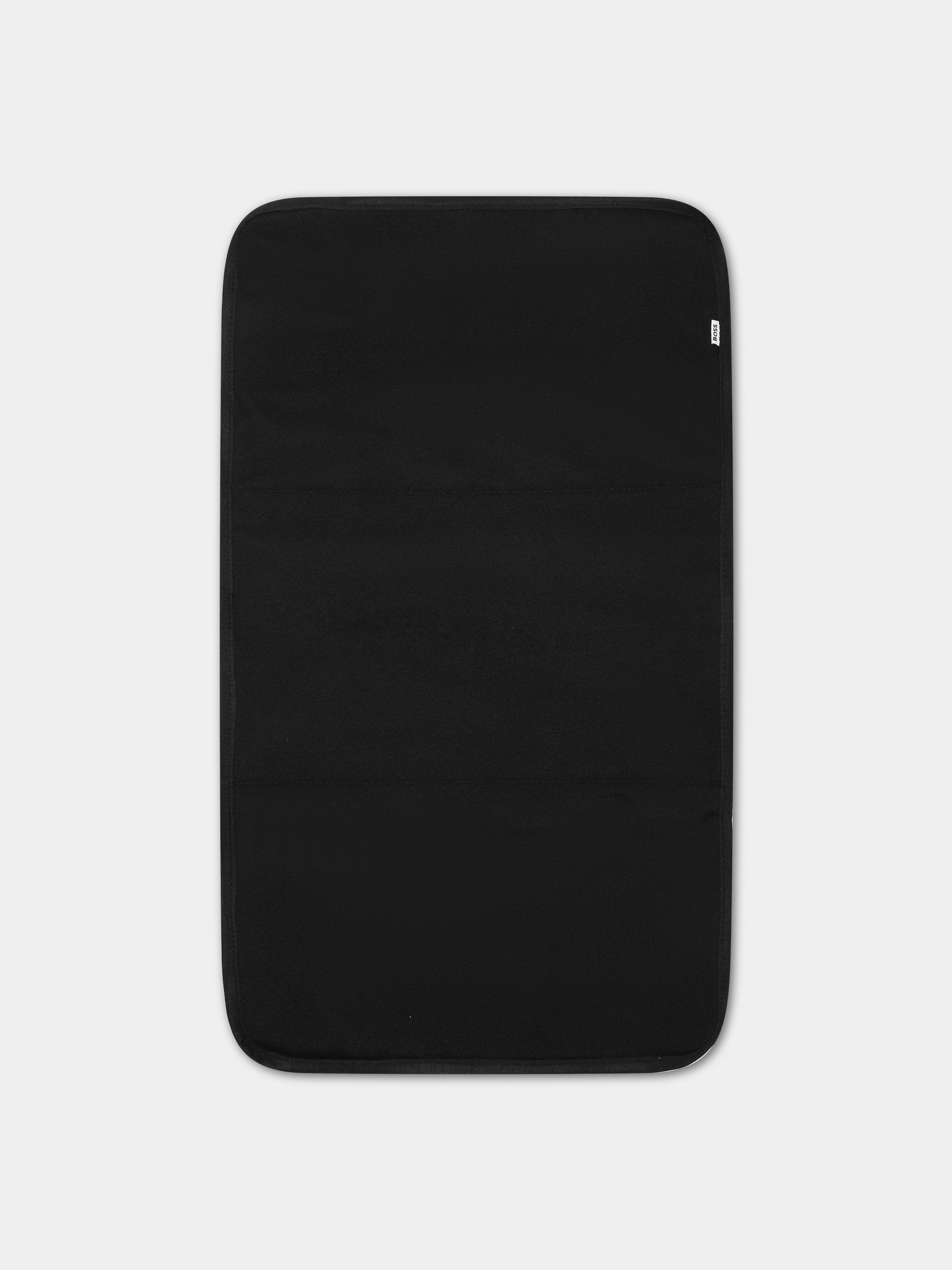 Borsa mamma nera per neonato con logo,Boss,J50942 09B