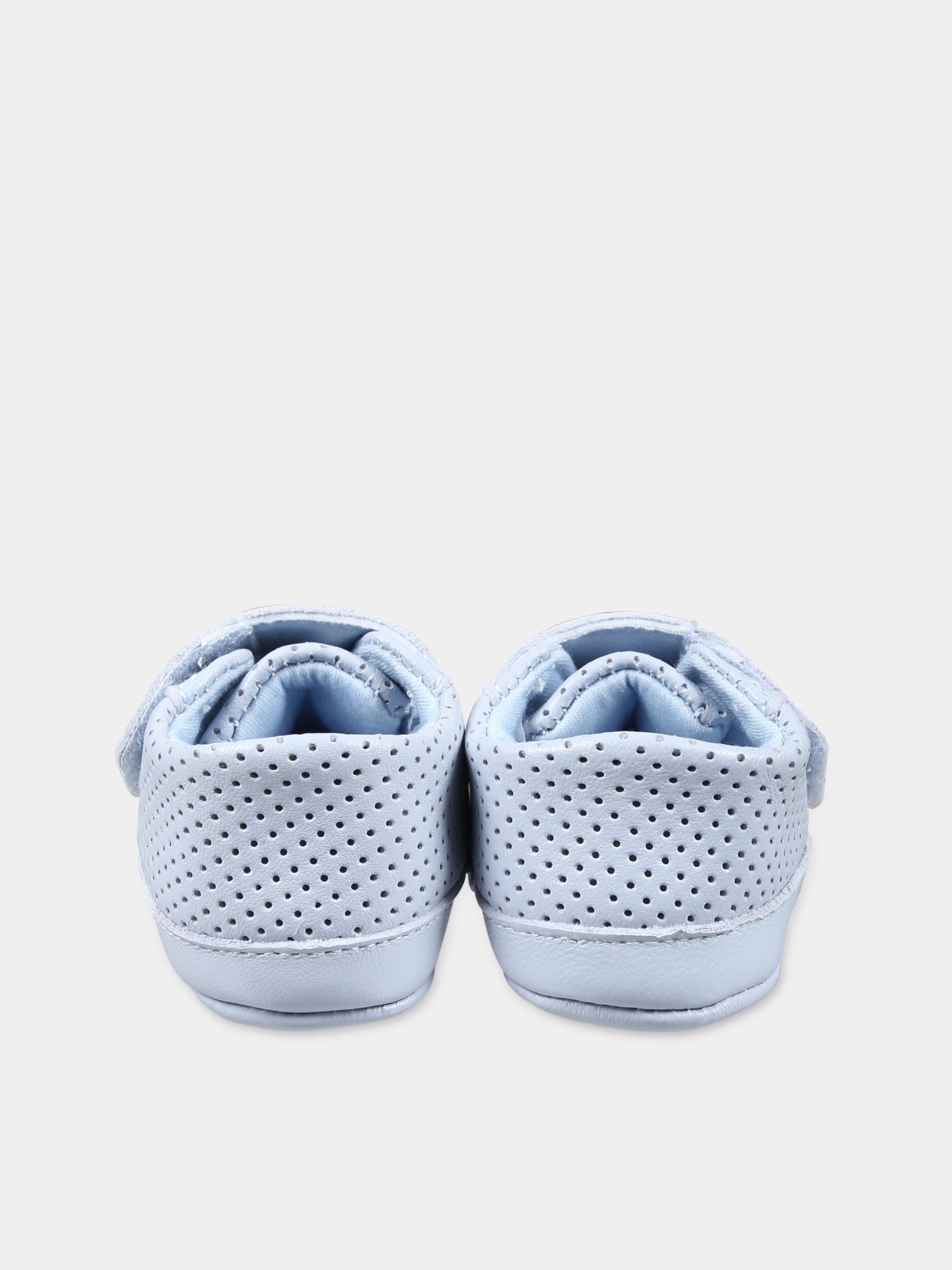 Sneakers celesti per neonato con logo,Boss,J50882 771